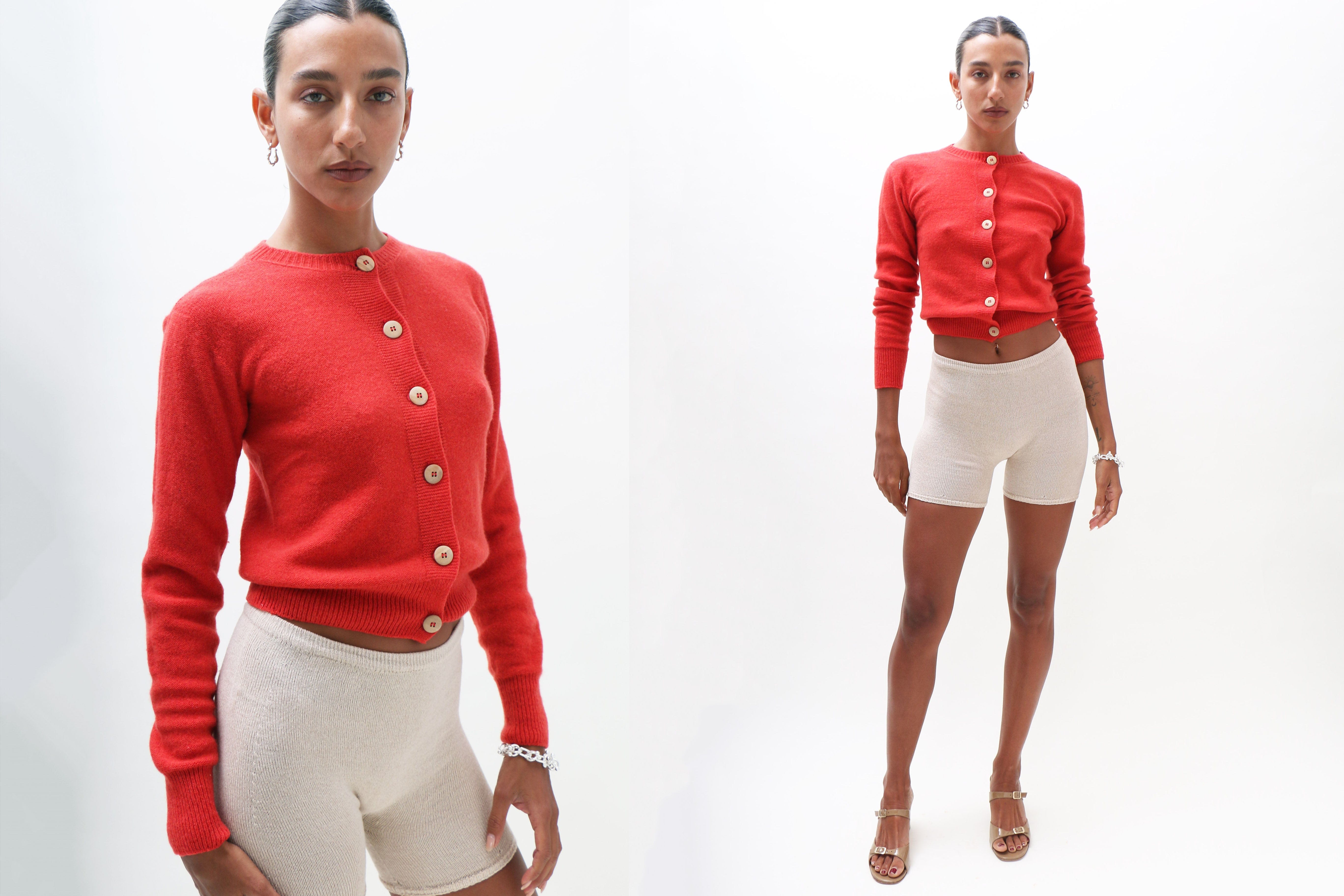 Maimoun Baserange Red Tier Cardigan