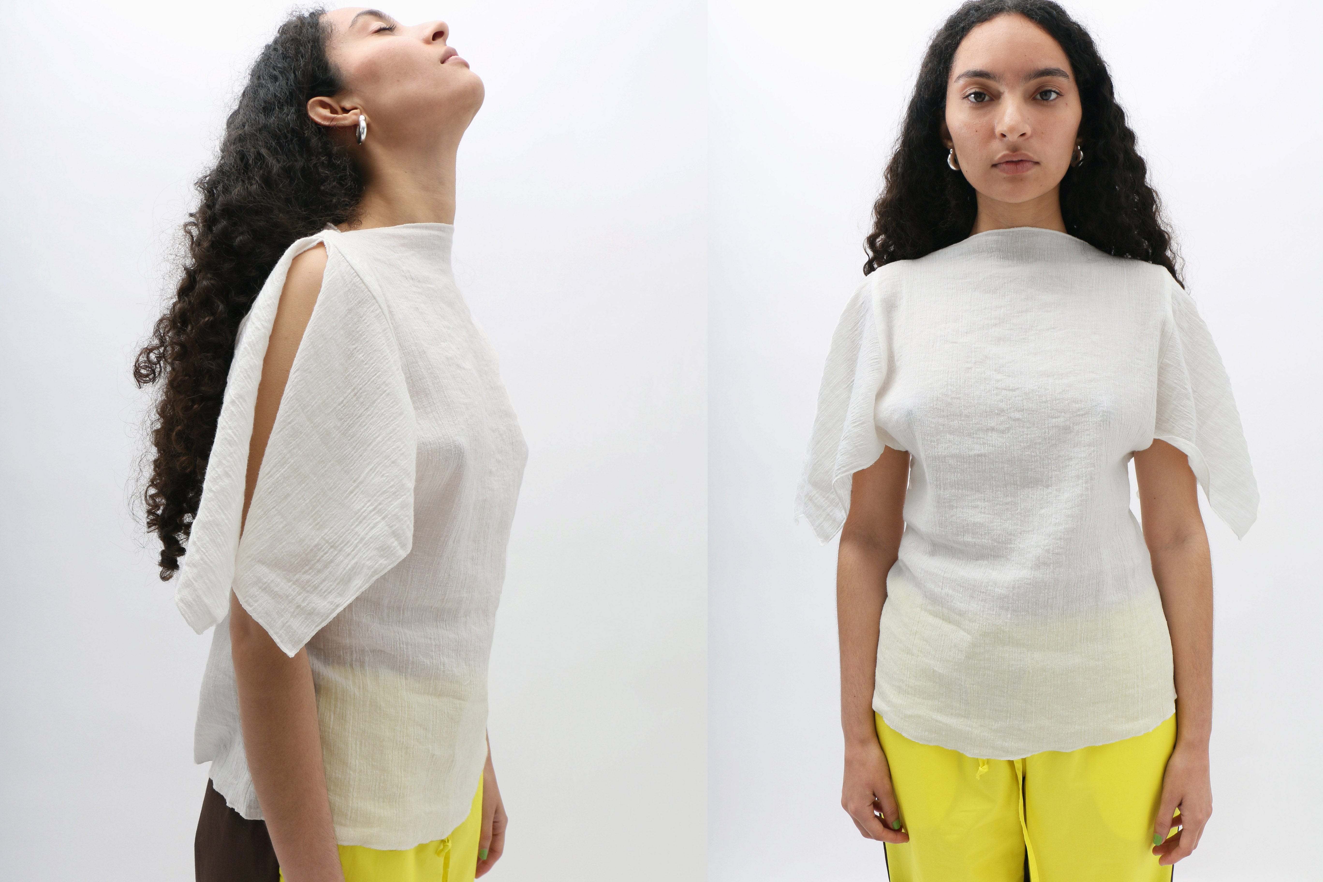 Maimoun Baserange Undyed Folio Top
