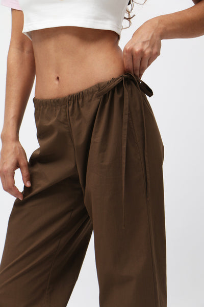 Brooke Callahan ~ Chocolate Tie Pants | MAIMOUN