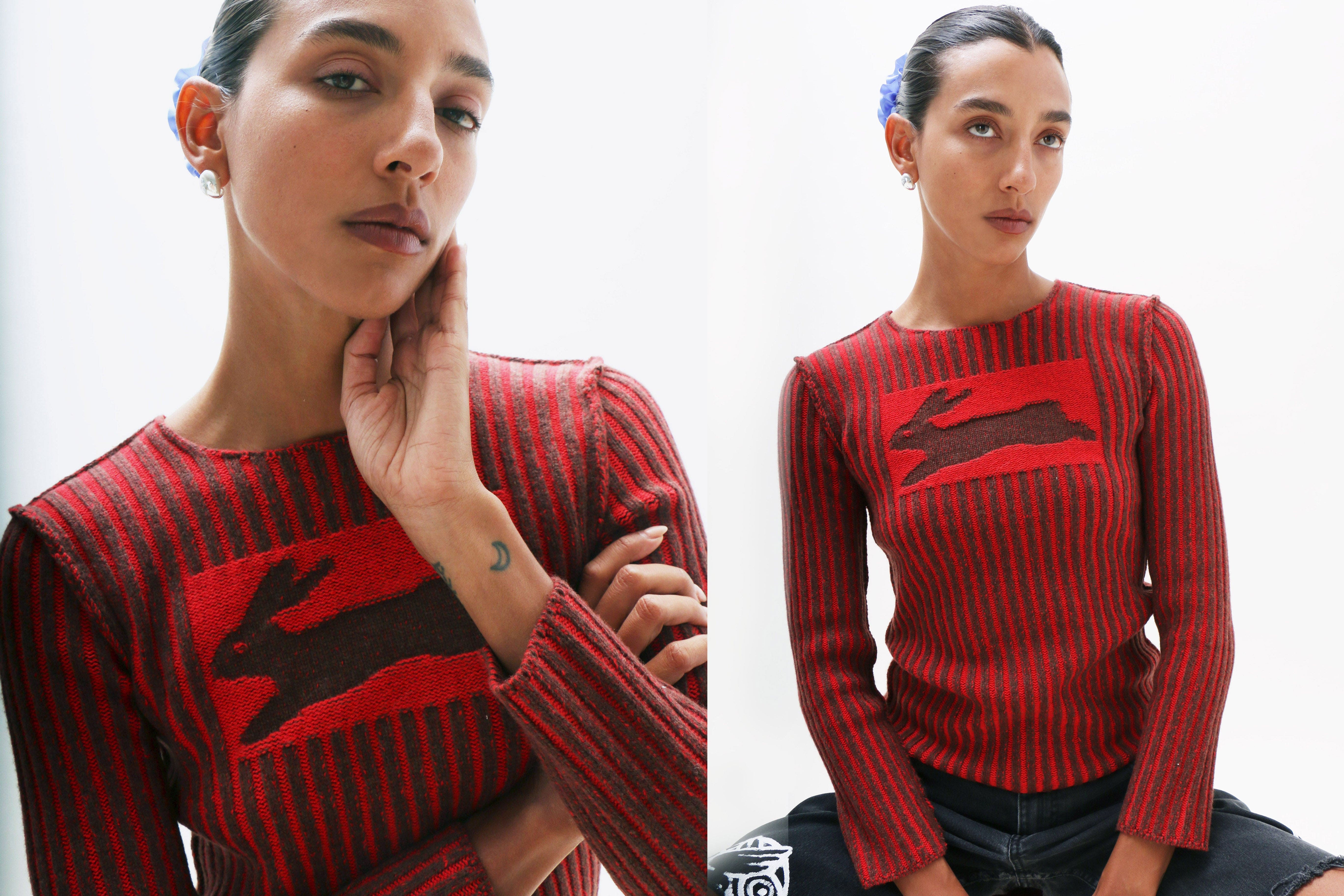 Maimoun Camille Zacky Red Rabbit Sweater