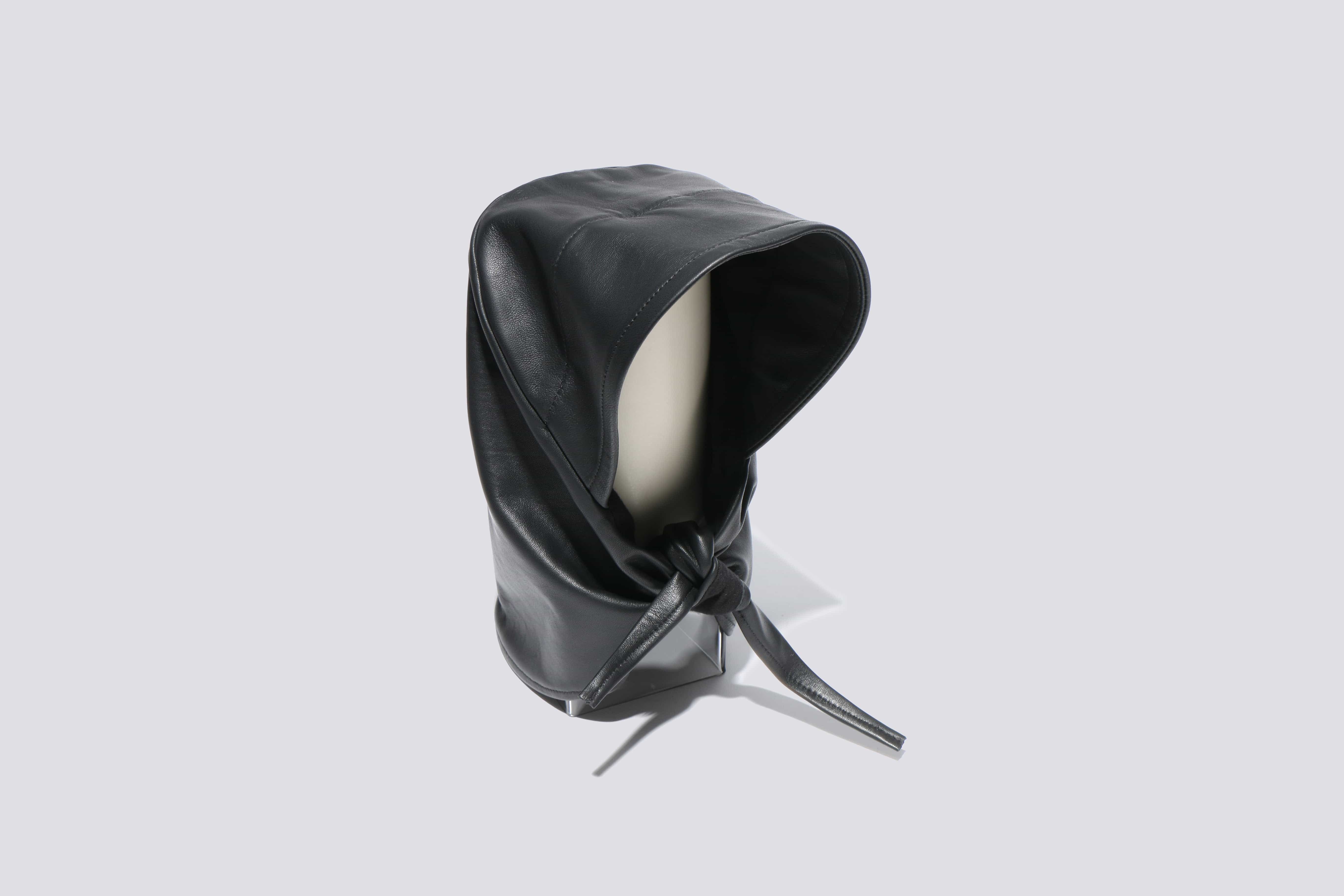 Maimoun Clyde Black Lambskin Bonnet