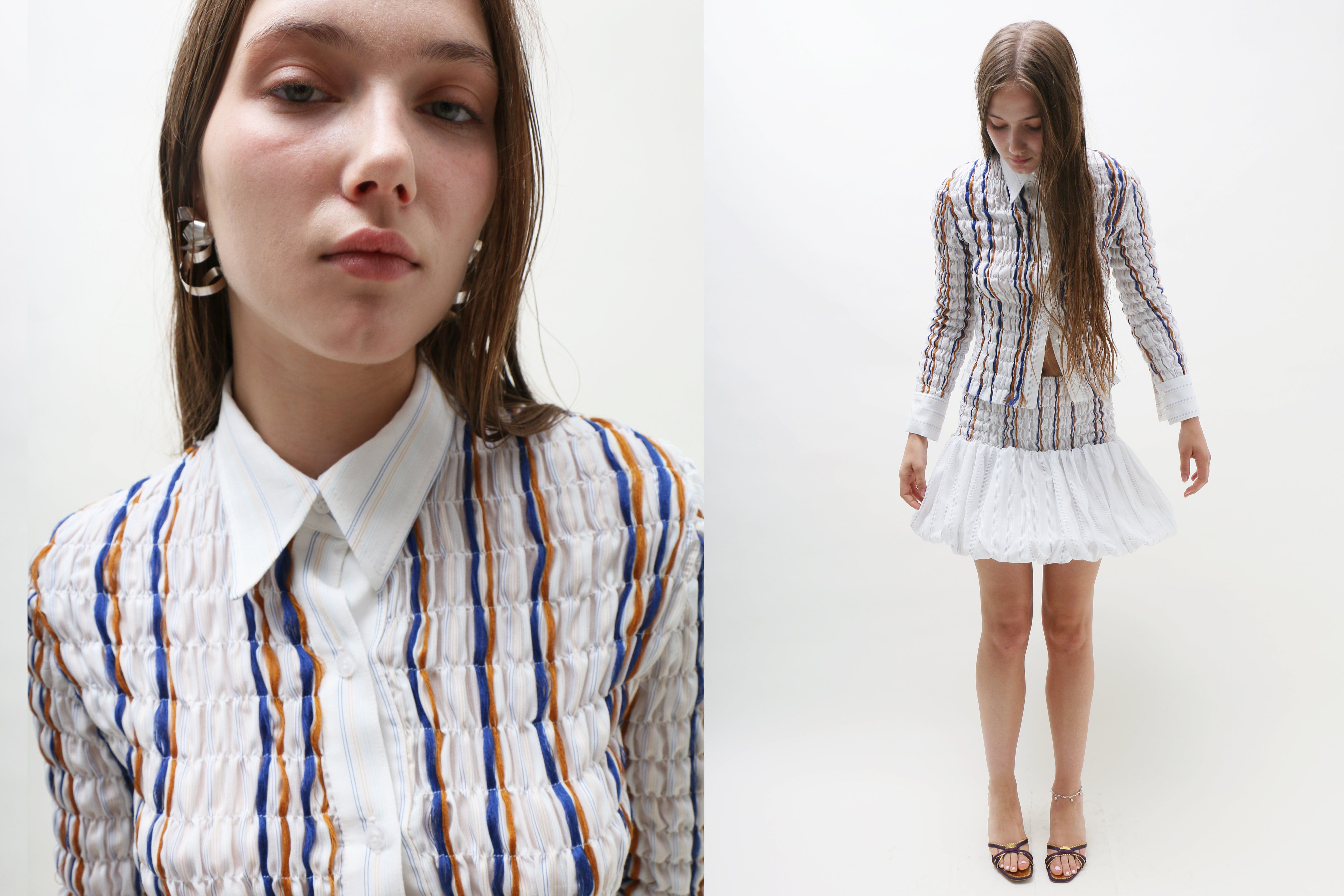 Maimoun Constança Entrudo Ruched Blouse
