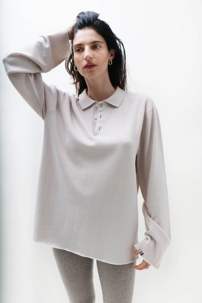 Extreme Cashmere ~ Chalk n°199 Alligator Sweater | MAIMOUN