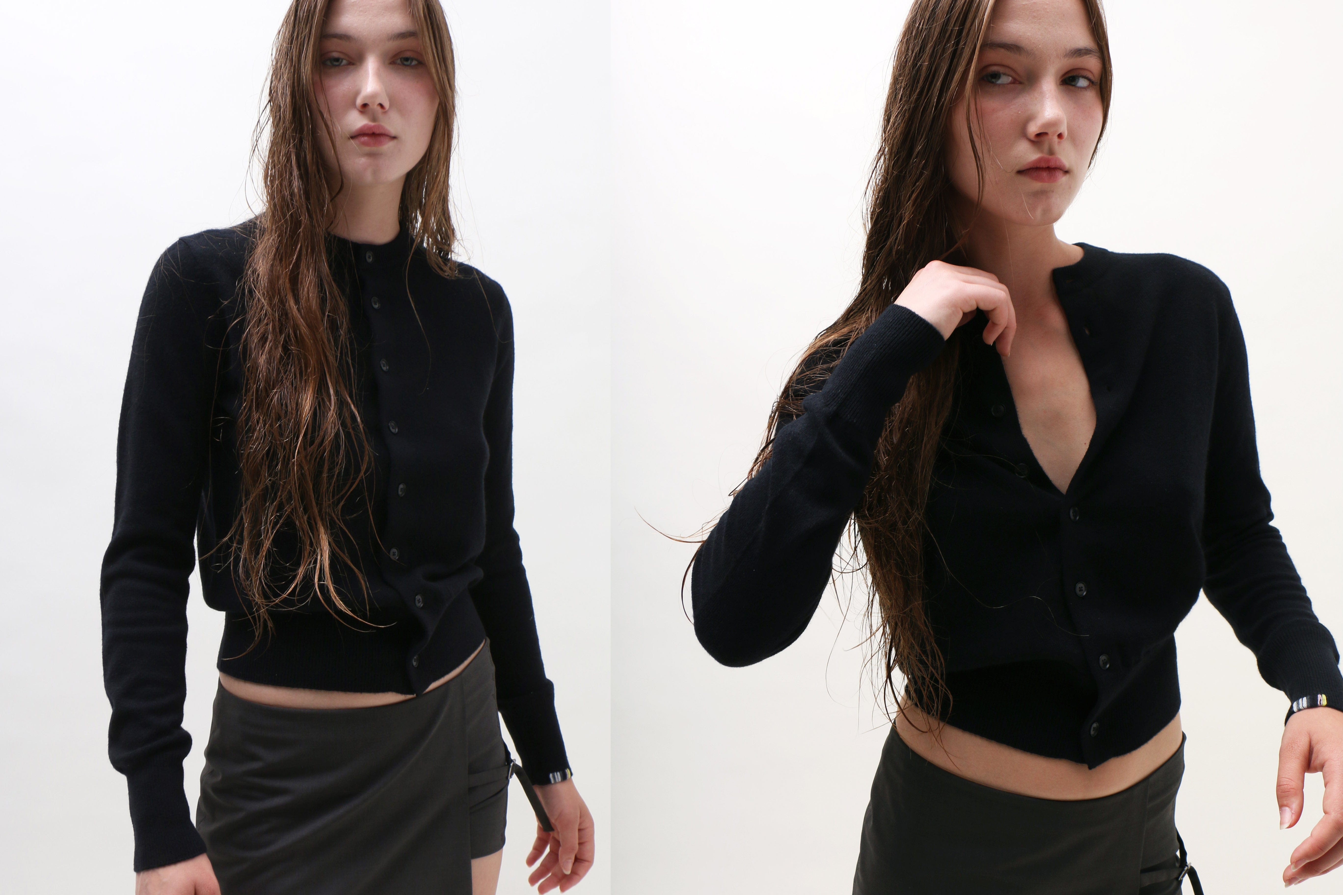 Maimoun Extreme Cashmere Raven n°300 Little 2 Cardigan