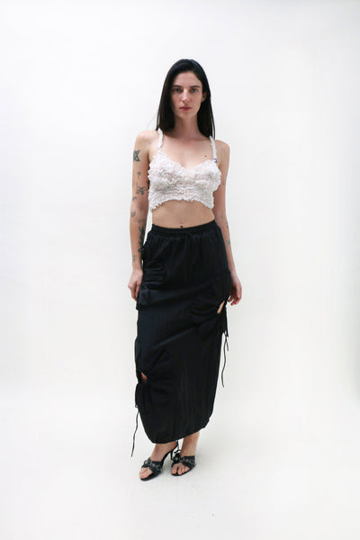 J.Kim ~ Black Flower Skirt | MAIMOUN