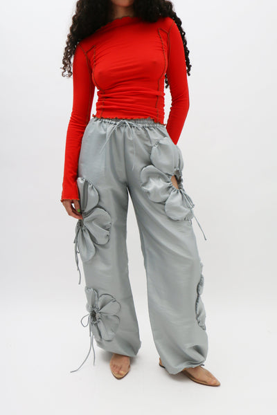 ★送料・関税込★sinoon★sinoon FLOWER COTTON PANTS★ Amazon.com: Fwanjang Women's Comfy Lightweight Elastic Waist