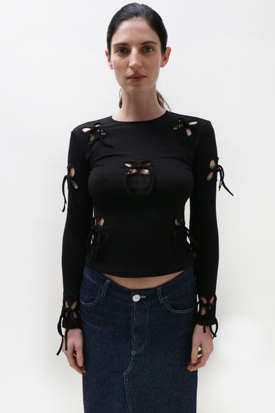 新品未開封 maison de Dolce. blossom cami 黒 maison de dolce. 今期新作 blossom cami ブラウス