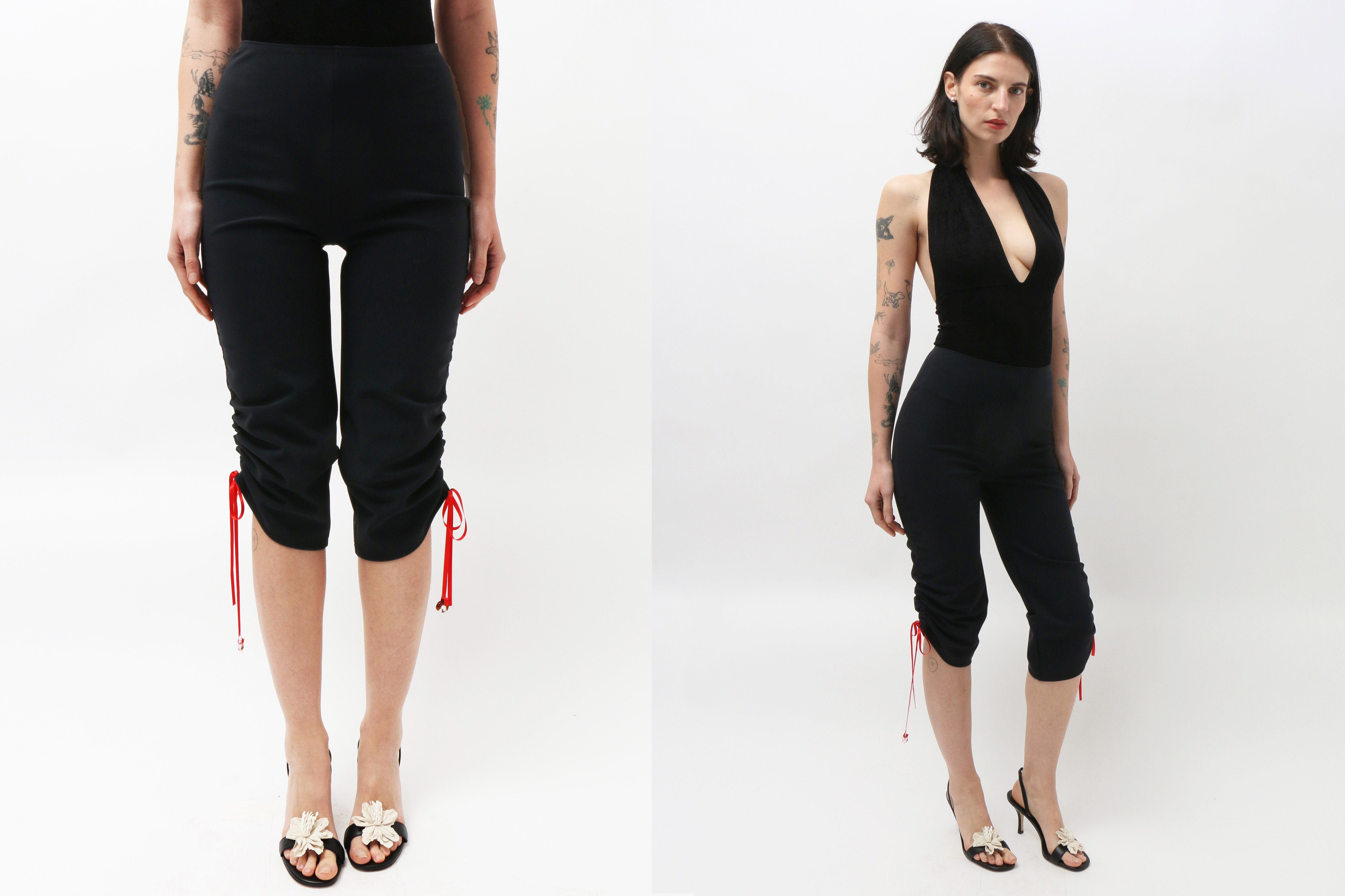 Maimoun Lucille Thièvre Black Gathered Capri