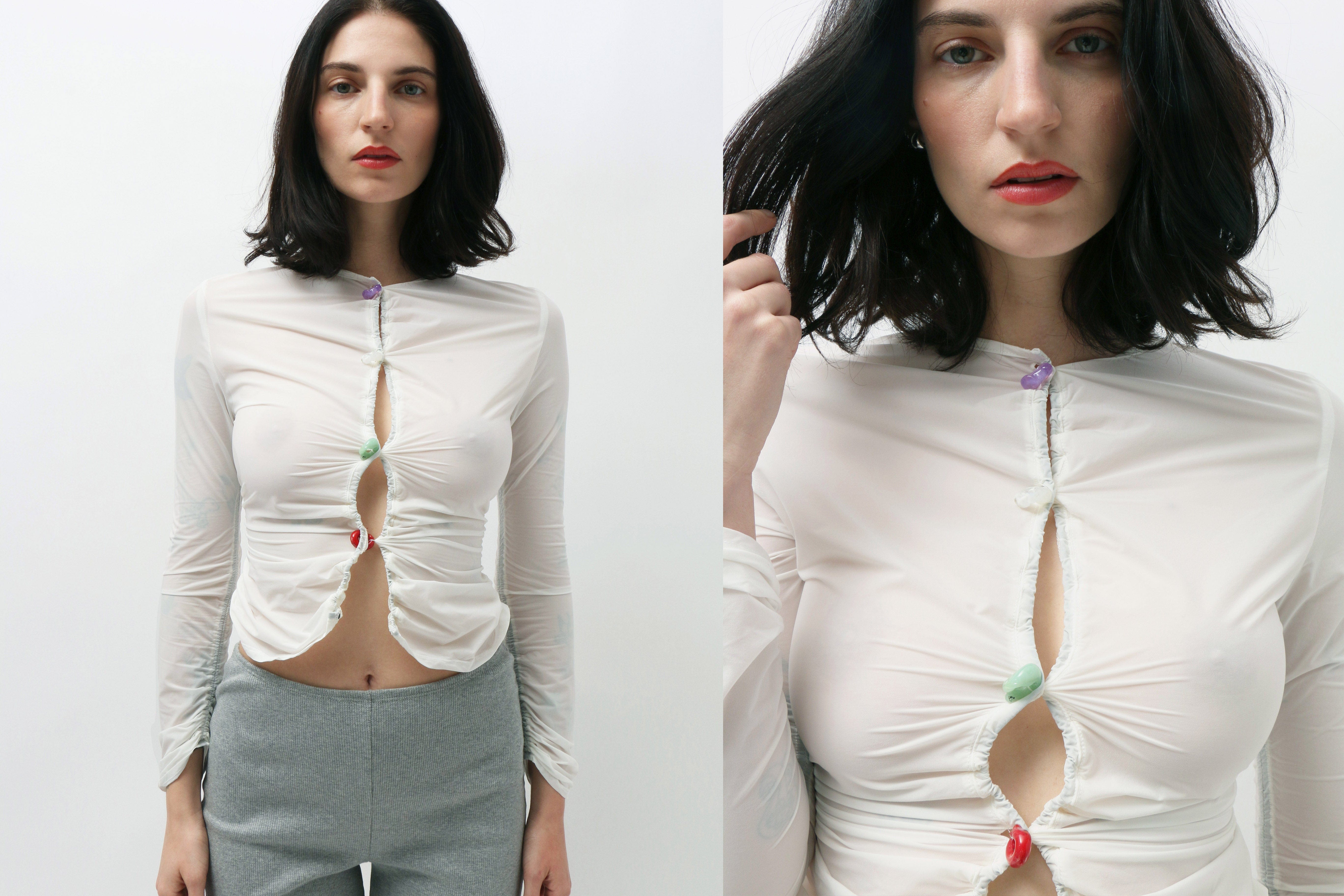 Maimoun Lucille Thièvre Sheer Cardi