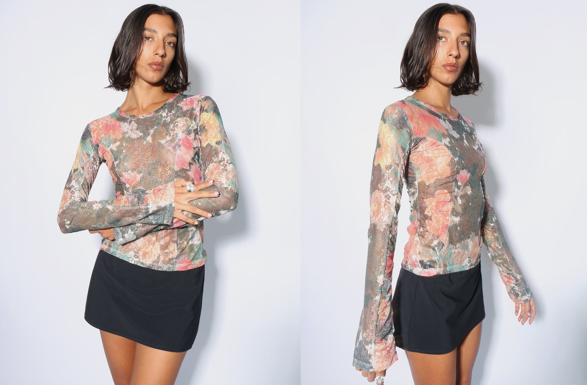 Maimoun Rave Review Blurred Flower Sol Long Sleeve