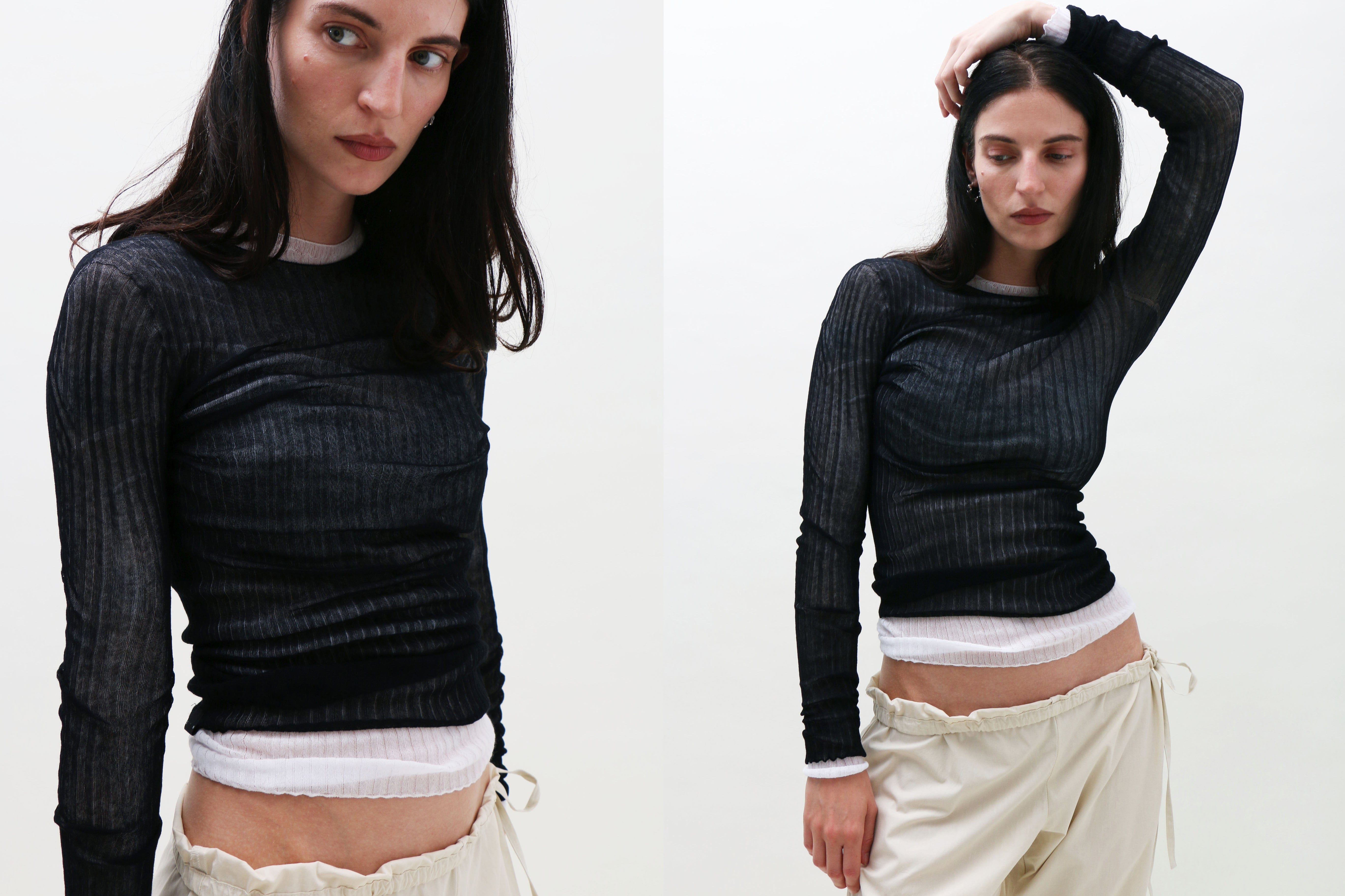 Maimoun Standard Issue Black Tulle Top