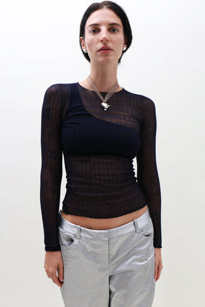 トップス Shannon tulle knit tops ANDMARY】Shannon tulle knit tops