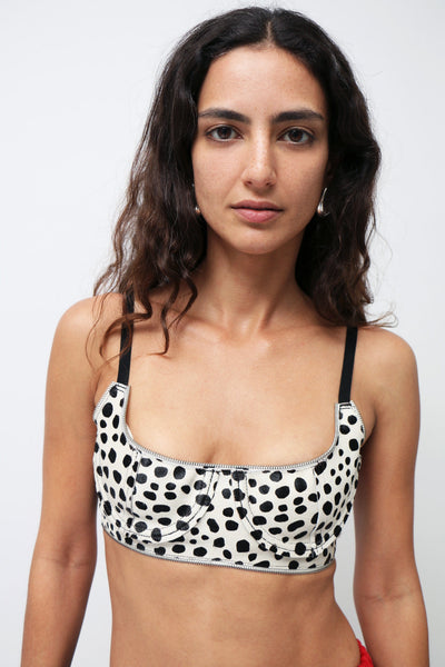 Talia Byre ~ Pony Leather Bra | MAIMOUN