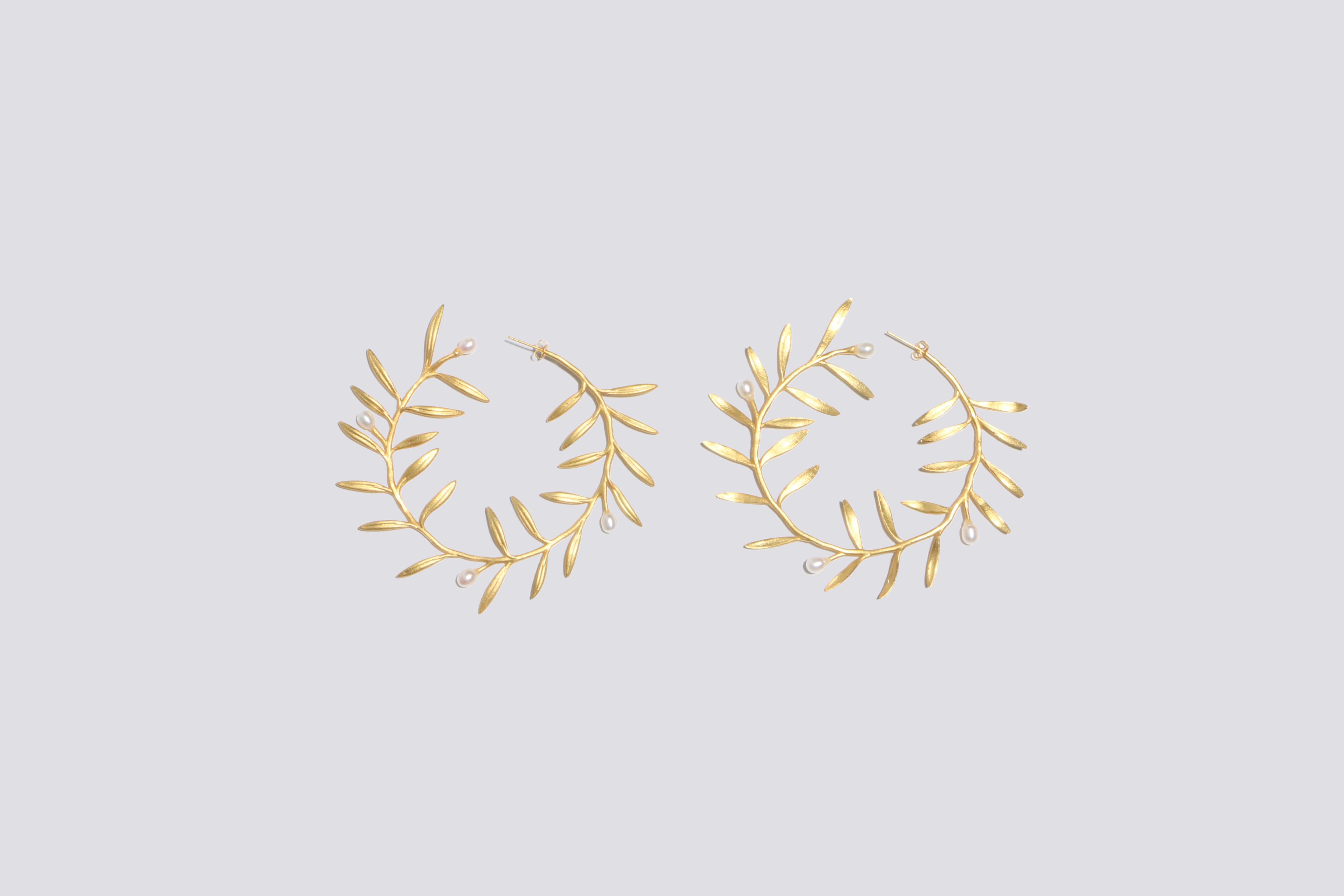 Maimoun Yuhan Wang Olive Branch Earrings