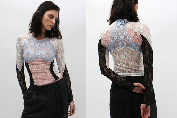 YUHAN WANG CyclingTOP レース トップス ユハンワン Yuhan Wang ~ Cycling Lace Top | MAIMOUN