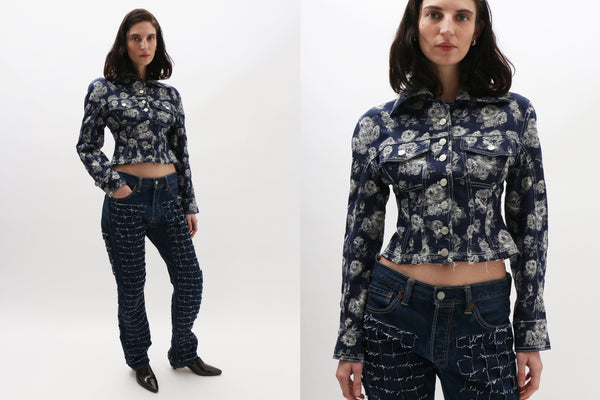 ユハンワン　Yuhan Wang Floral Jacquard Top Yuhan Wang ~ Floral Jacquard Top | MAIMOUN