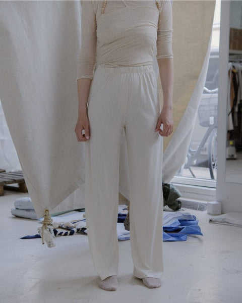 Baserange ~ Undyed Domond Pants | MAIMOUN