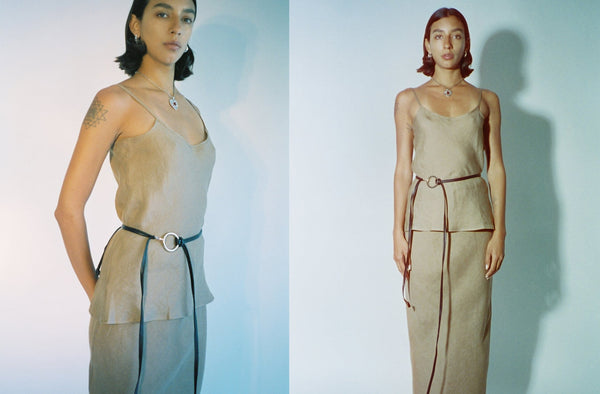 トップス base range Dydine Top - Fine Linen XS Dydine Top in Assortment | Fine linen | en | Baserange