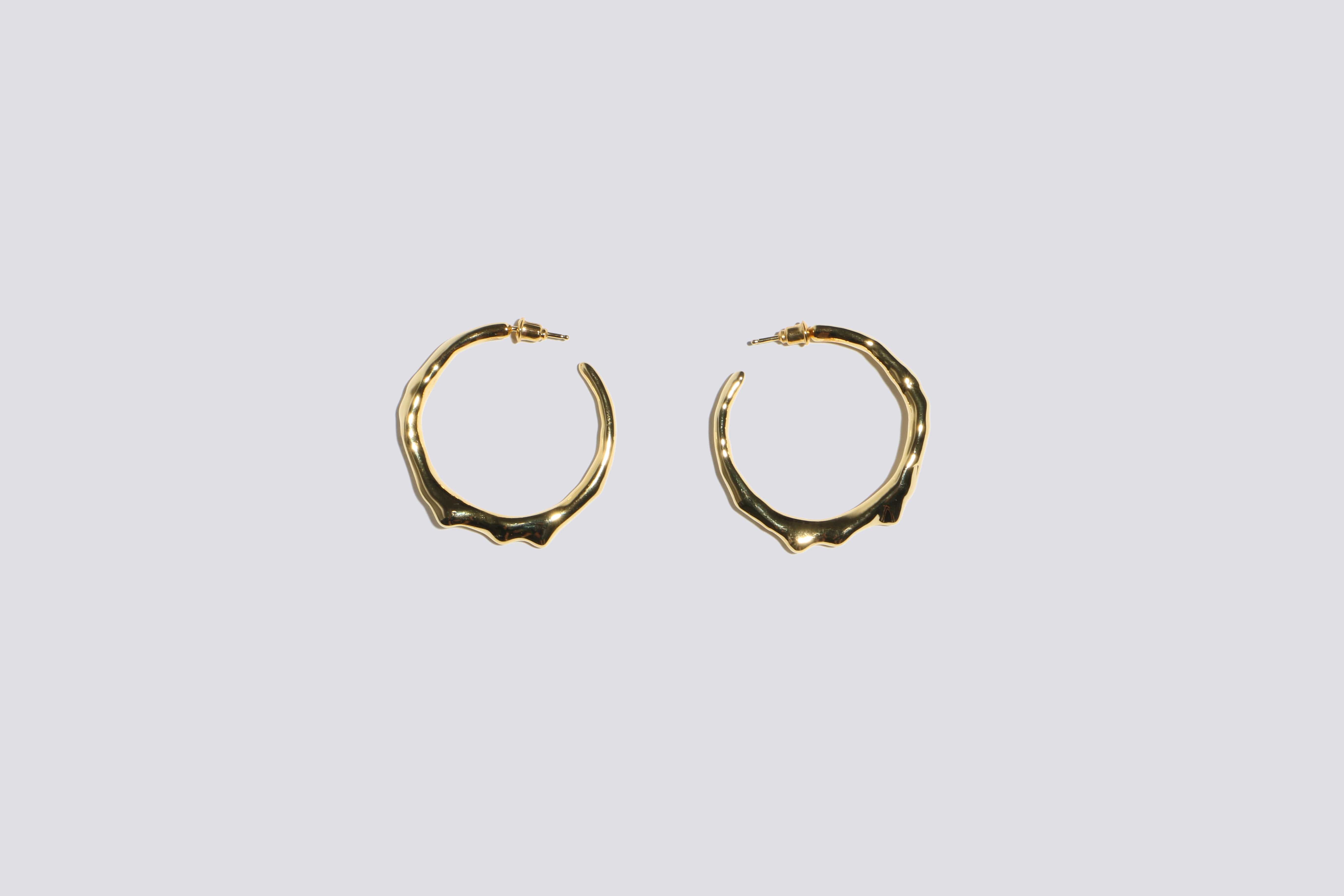 Maimoun Hannah Jewett Wet Look Large Hoops