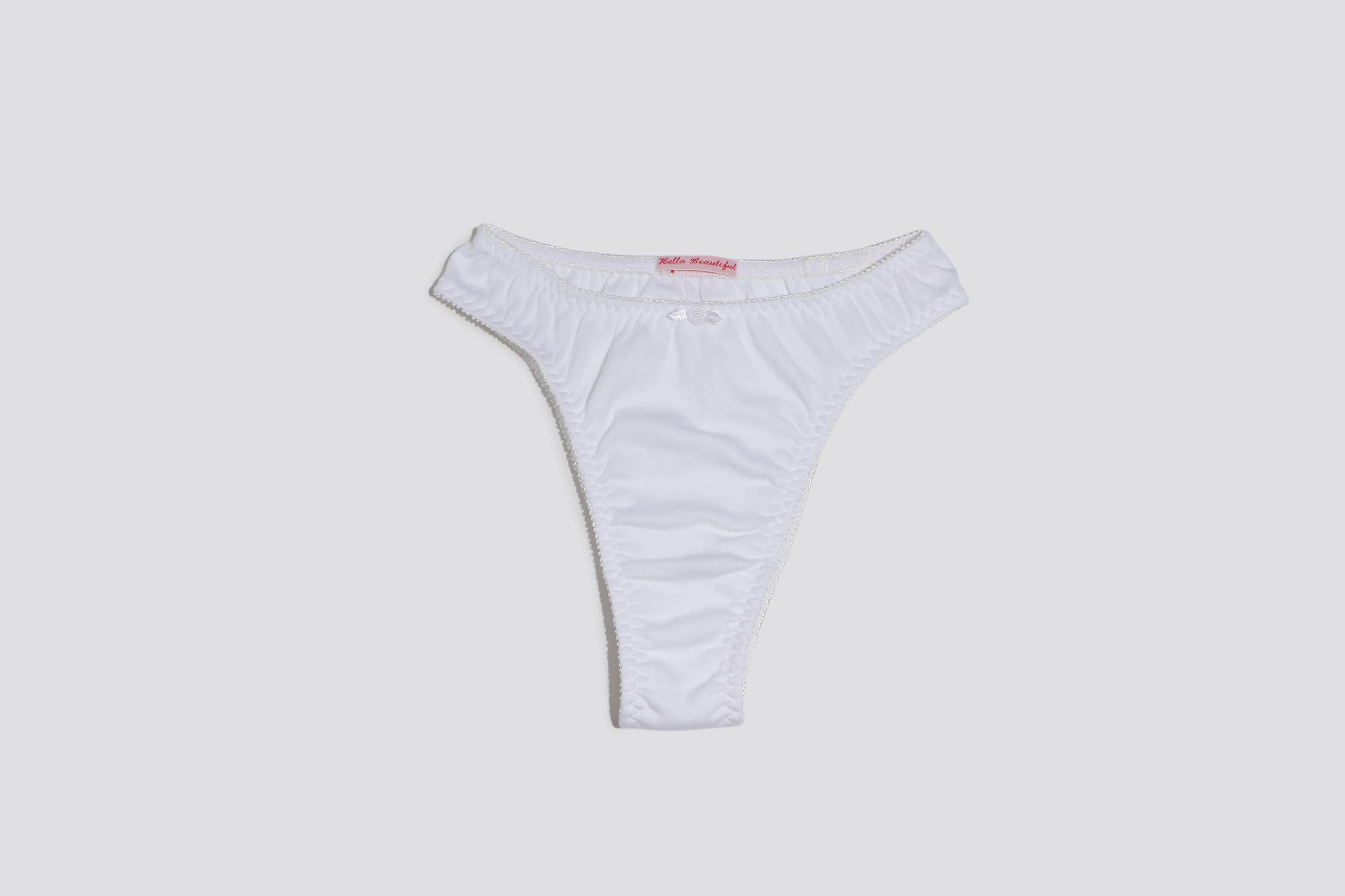 Maimoun Hello Beautiful White Signature Panty