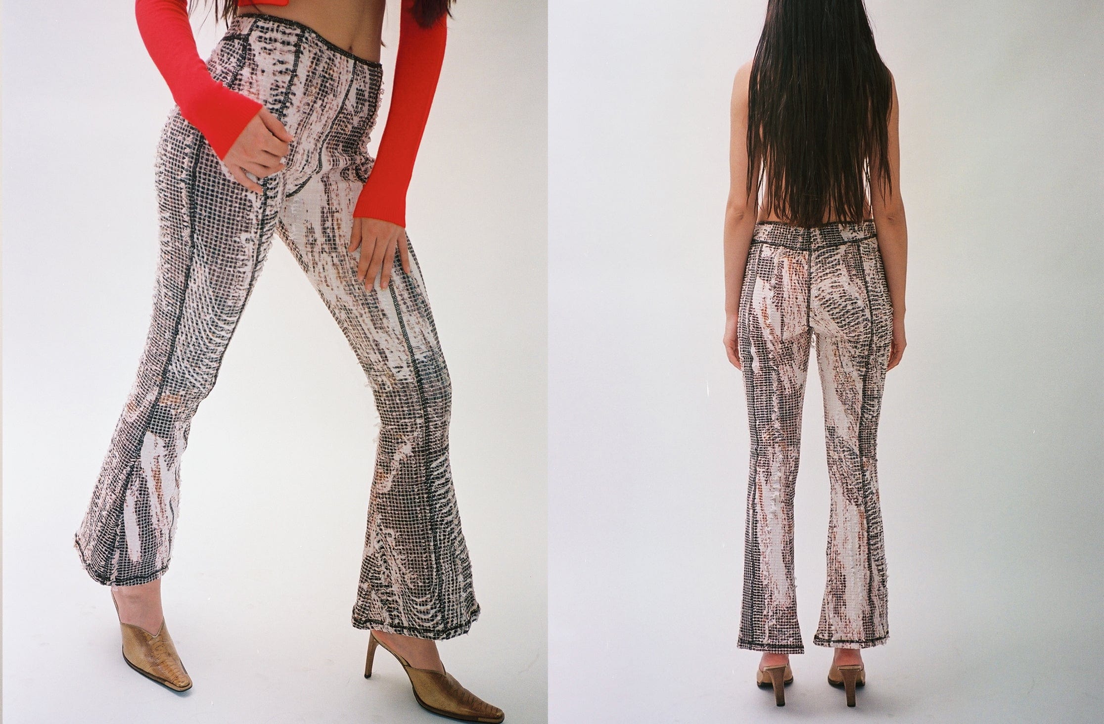 Maimoun Luna Del Pinal Topographic Flare Pants