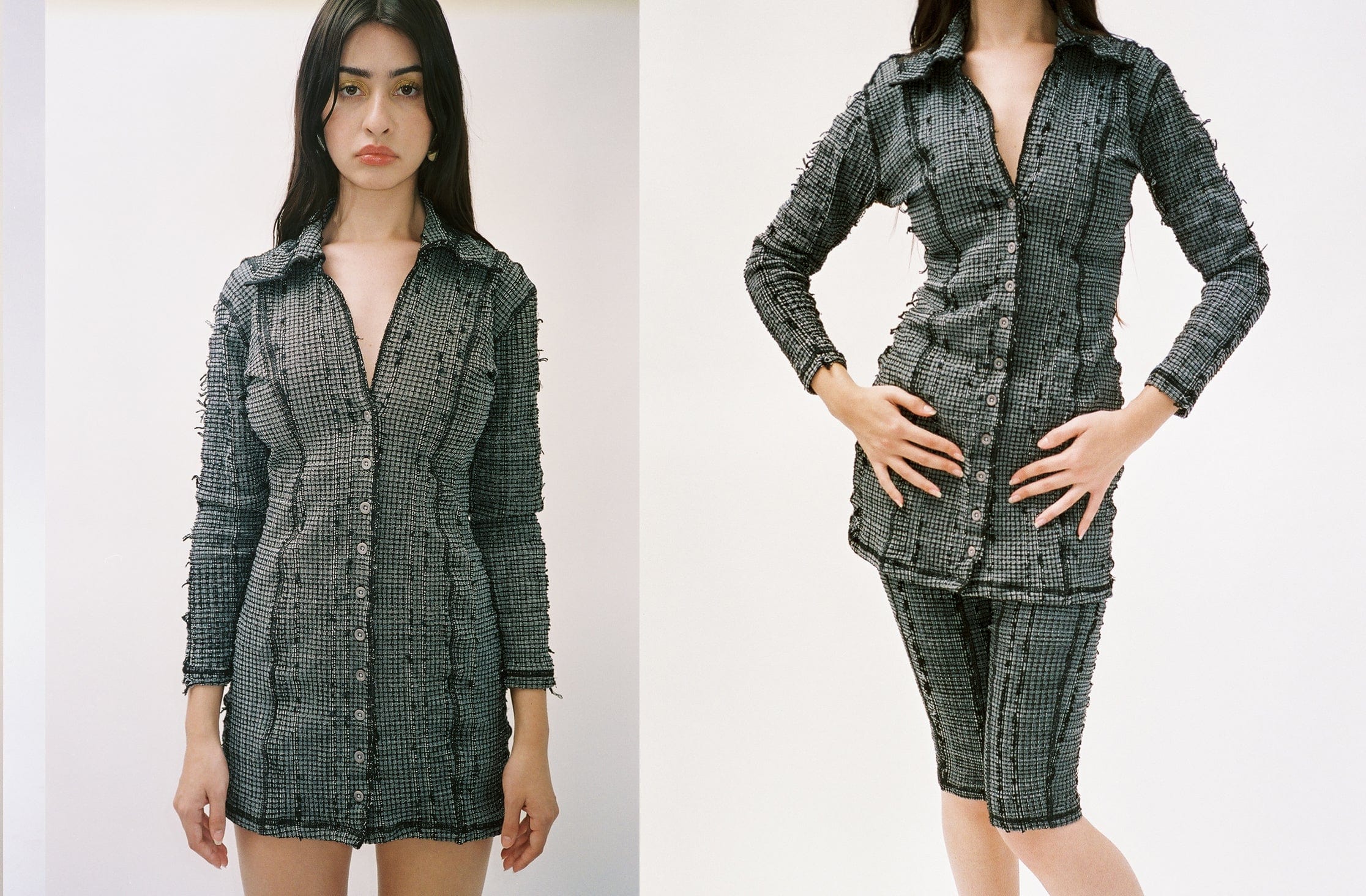 Maimoun Luna Del Pinal Overdyed Pin Dress