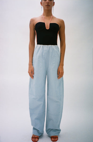 Paris Georgia ~ Subtle Blue Cocoon Track Pant | MAIMOUN