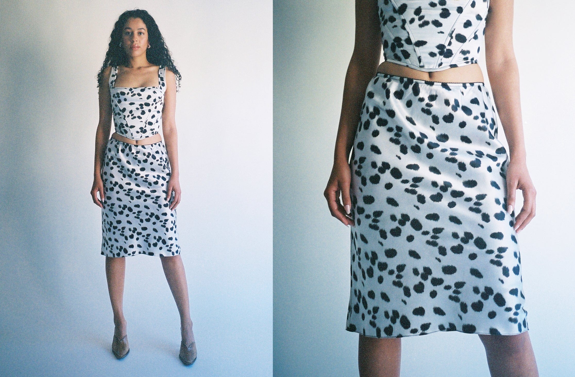 Maimoun Priscavera Dalmation Slip Skirt