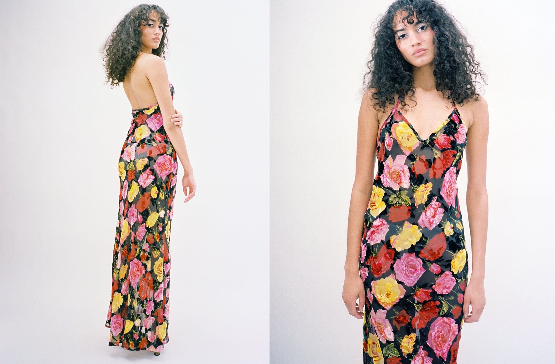 Maimoun Puppets and Puppets Rose Burnout Slip Dress
