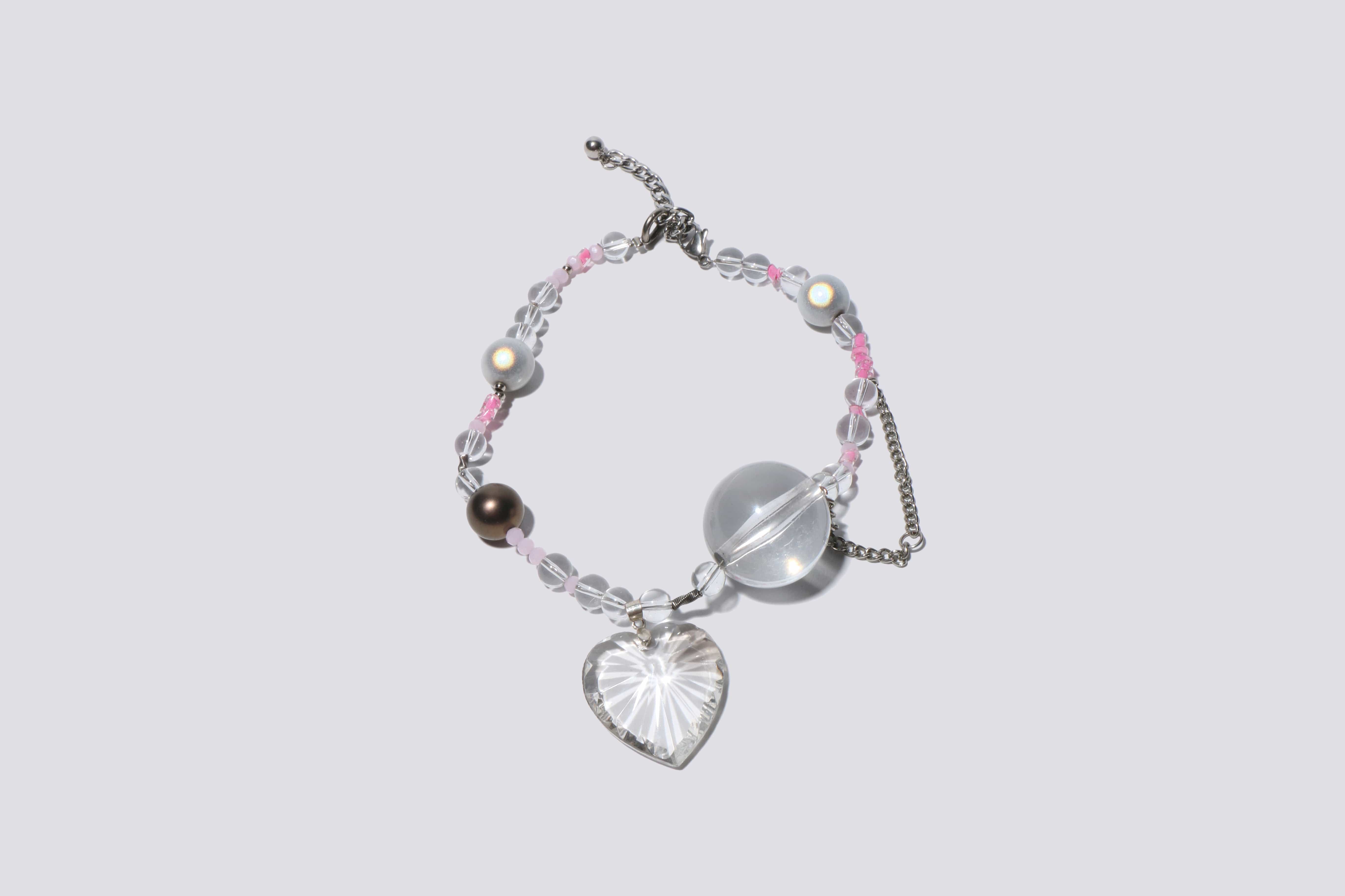 Maimoun Alizee Quitman Transparent Heart Necklace