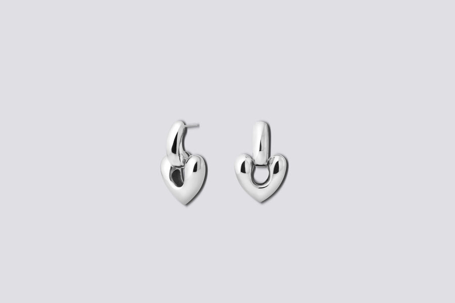 Maimoun Annika Inez Large Heart Drop Earrings