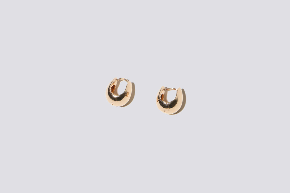 Annika Inez ~ Gold Gentle Slope Hoops | MAIMOUN