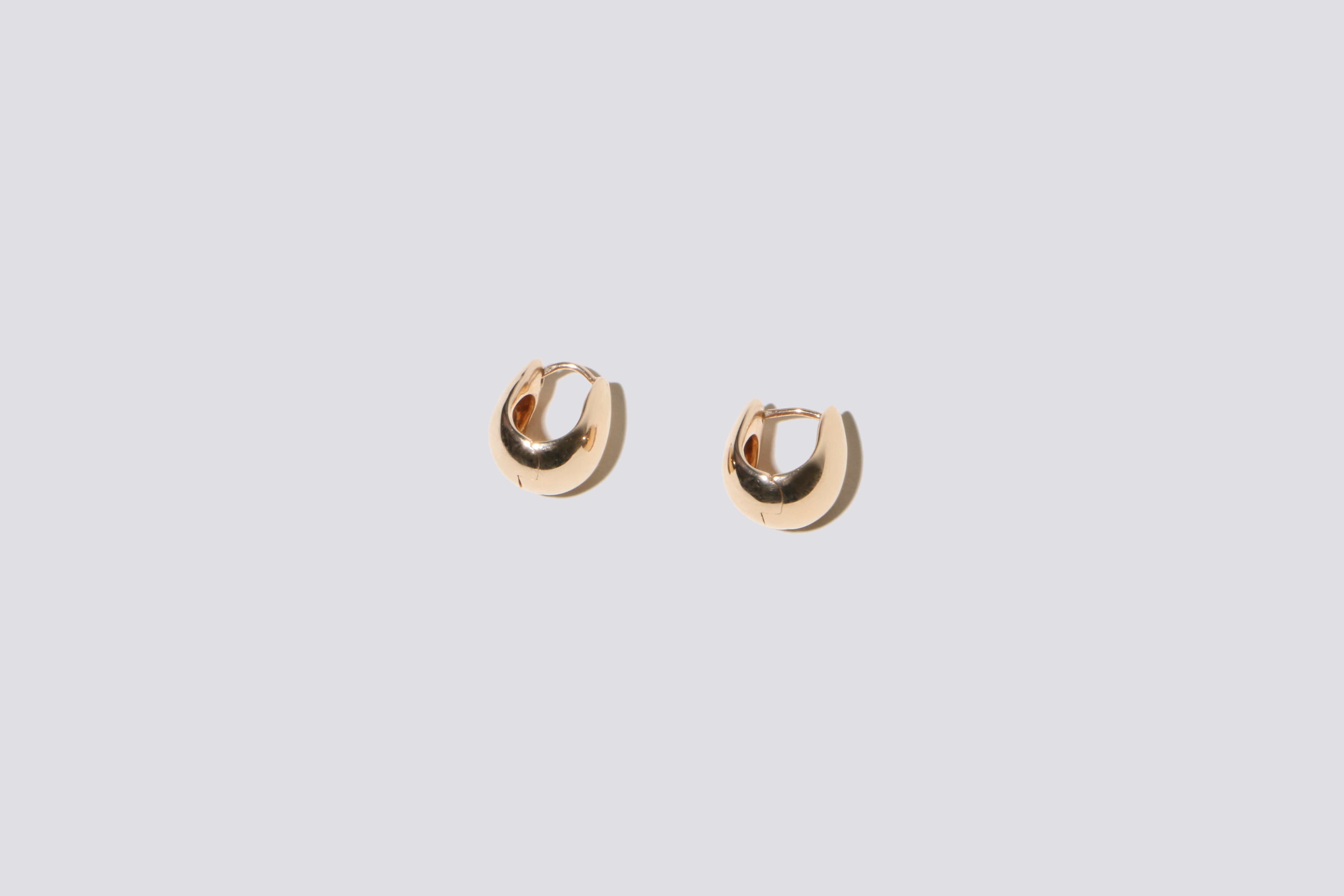 Annika Inez ~ Gold Gentle Slope Hoops | MAIMOUN