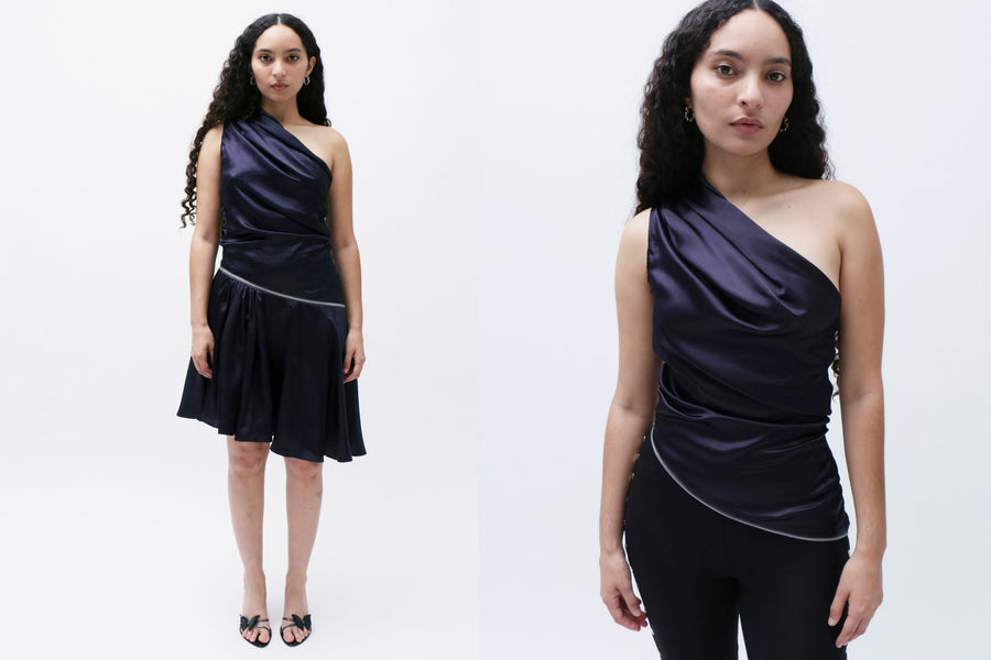 Maimoun Aurembiaix Asymmetrical Zipper Dress
