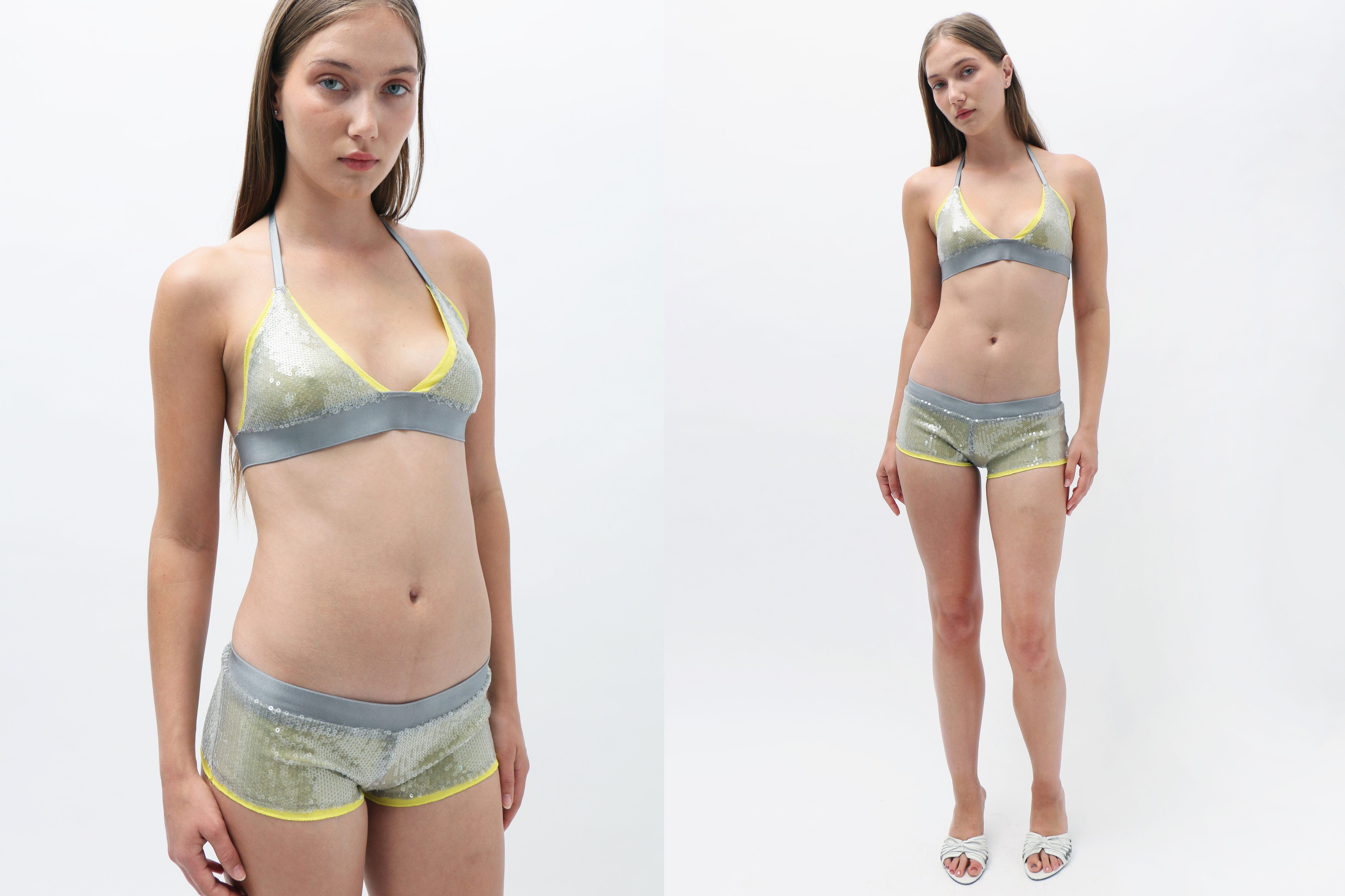 Maimoun Aurembiaix Sequin Bikini Bottom