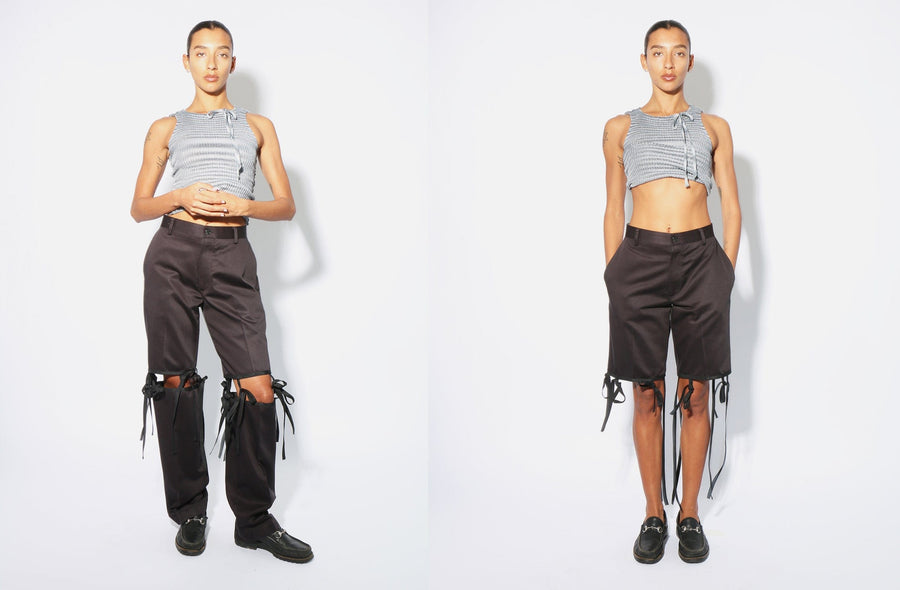 Maimoun Banzo Black Tie Trousers