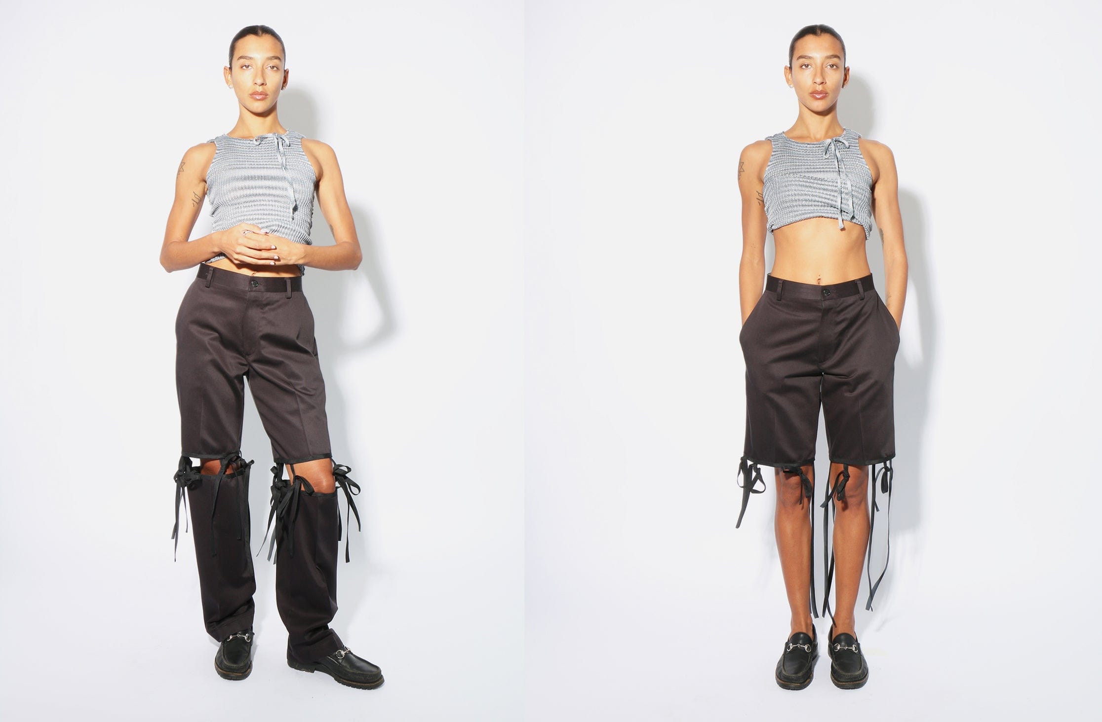 【美品】BUNON Wide Belt Pants　Msize ブノン パンツ BUNON(ブノン) ワイドベルトタックパンツ – HEN.