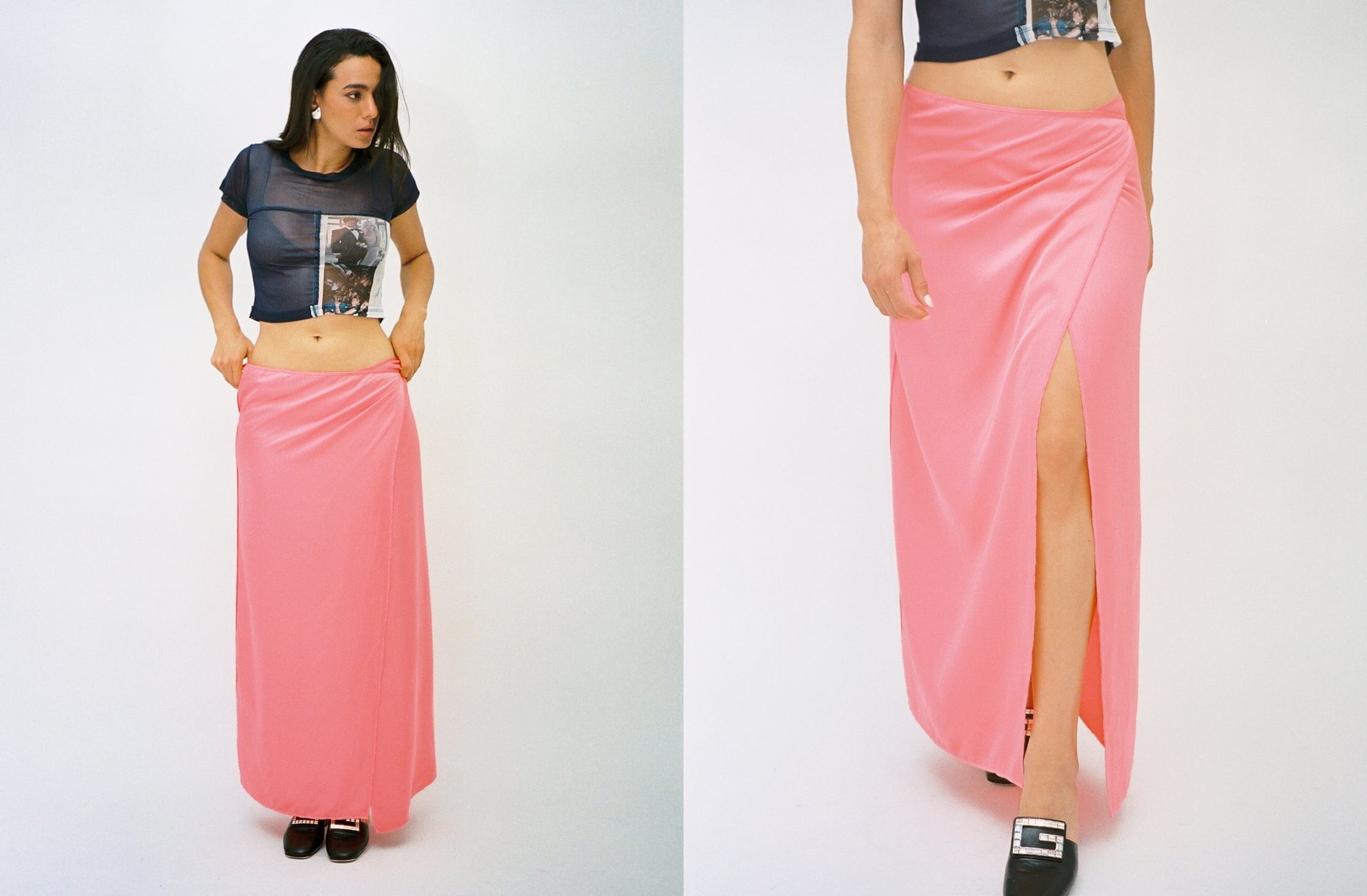 Maimoun Baserange Hava Pink Shok Skirt