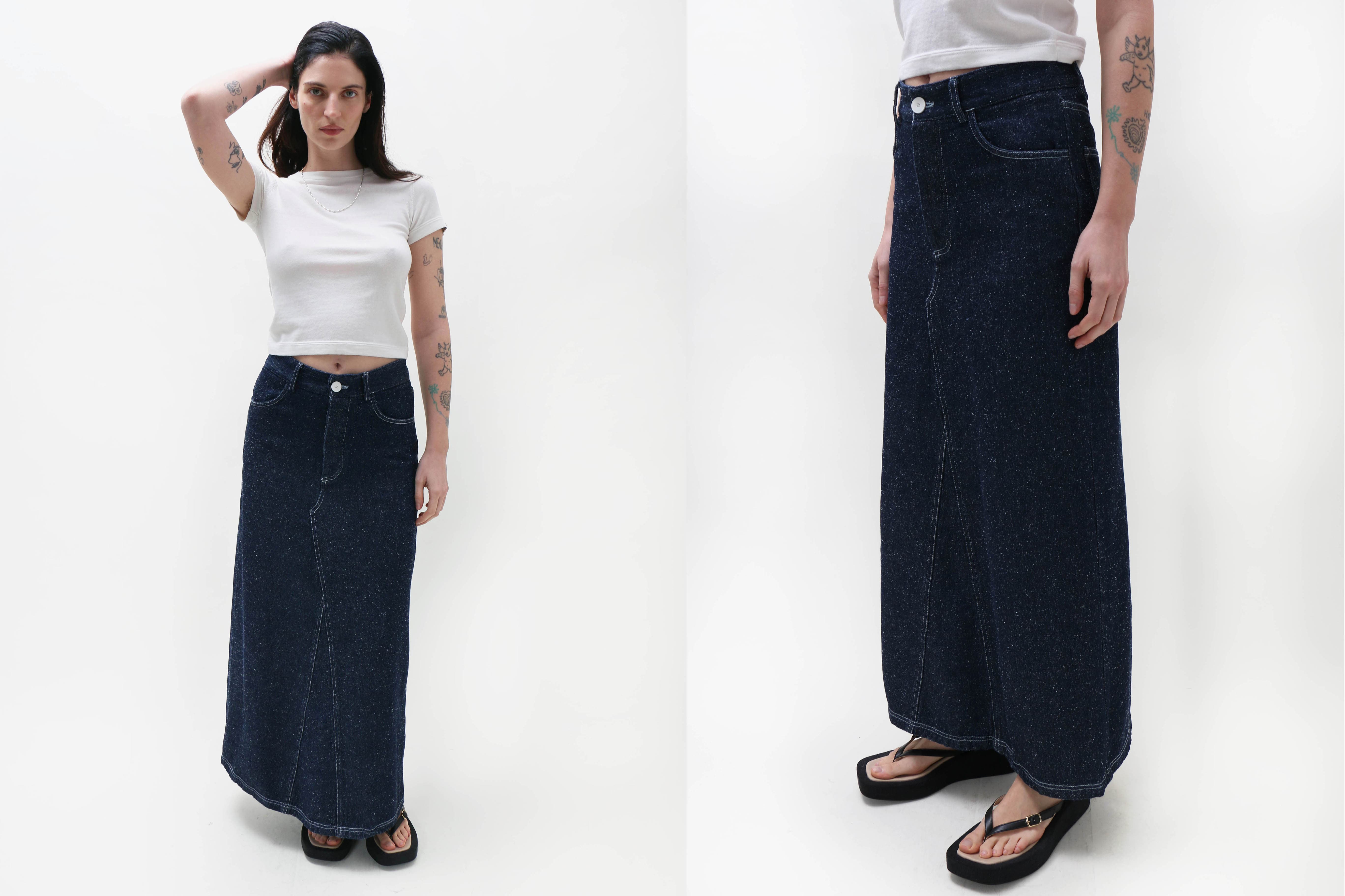 Maimoun Baserange Indigo Tajo Skirt