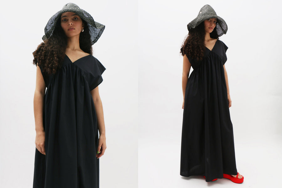 Maimoun Baserange Black Cable Dress