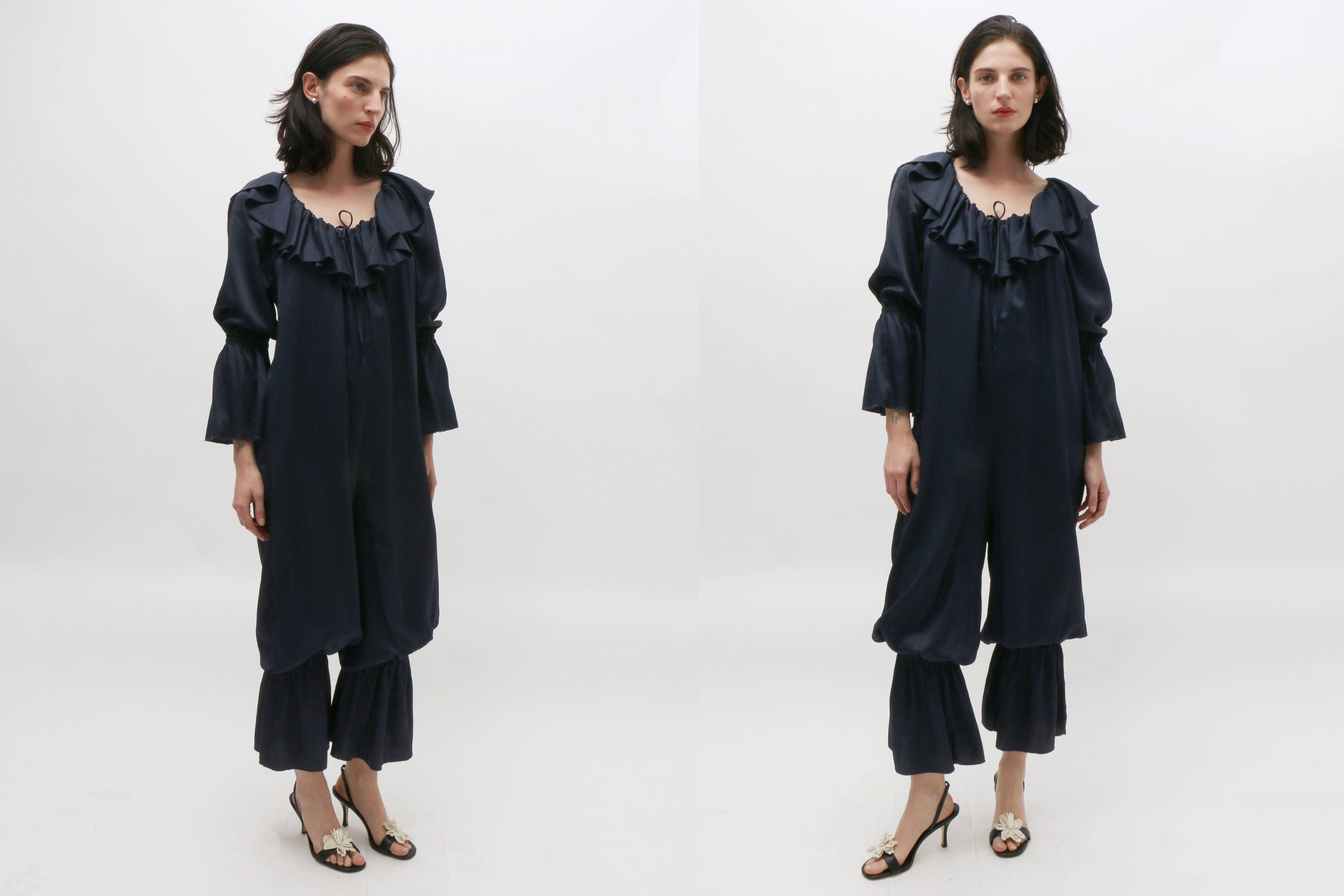 Maimoun Baserange Blue Black Suzanne Jumpsuit