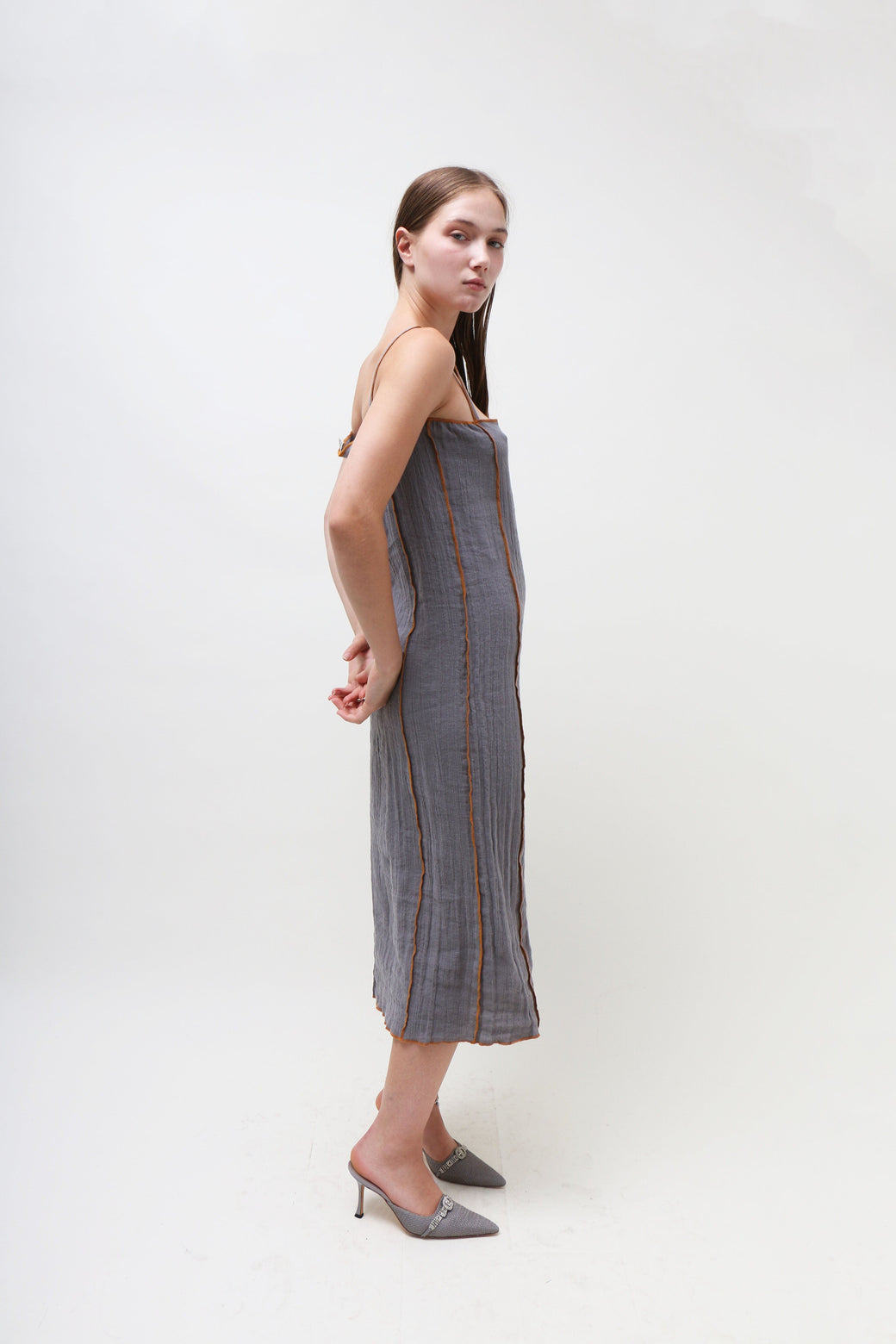 「gg0909」baserange shok dress Shok Slip Dress in Assortment | Crinkle linen | en | Baserange