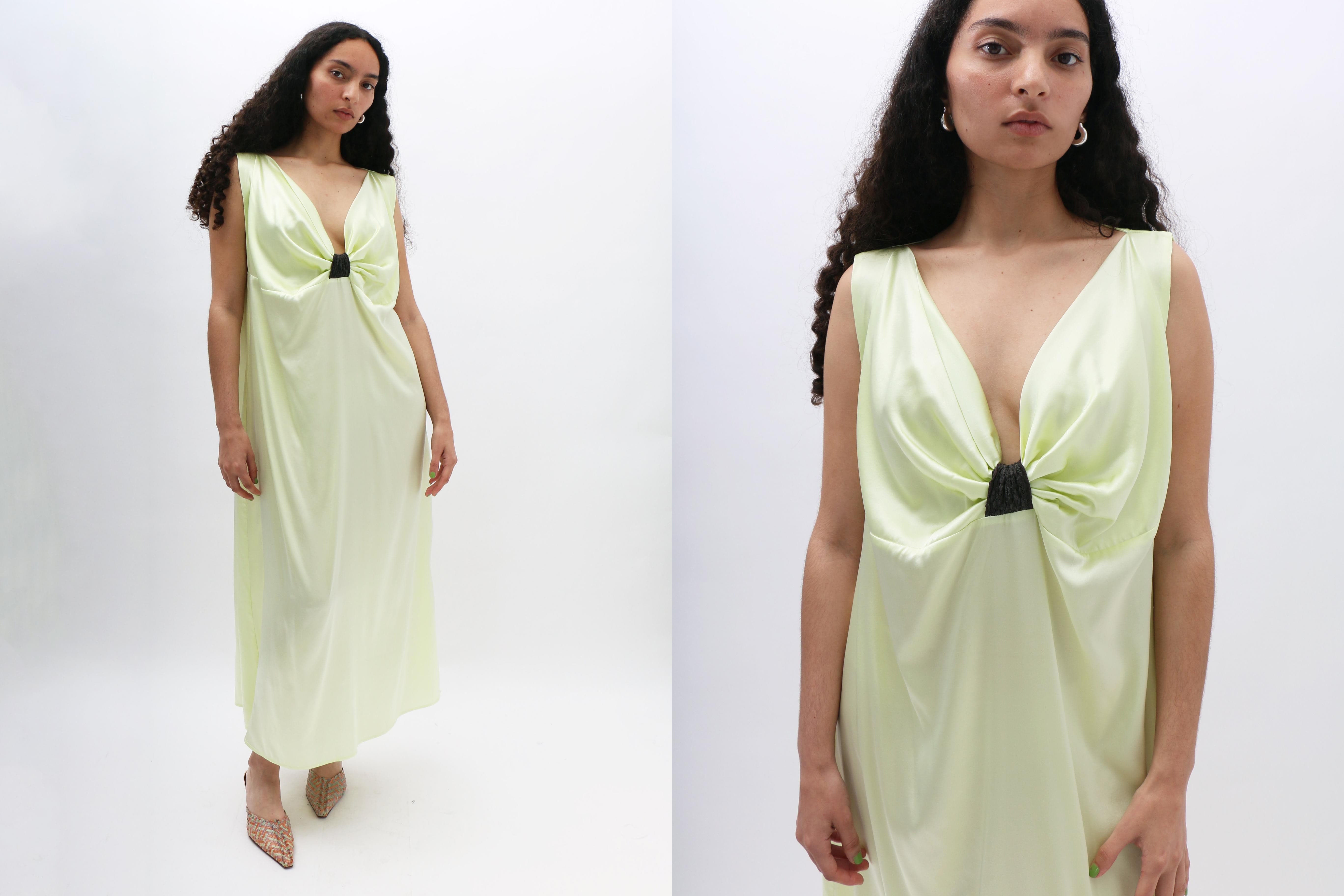 Maimoun Baserange Lime Sepia Dress