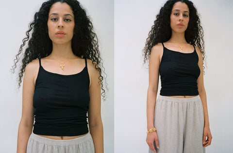 Baserange ~ Black Bamboo Tank | MAIMOUN