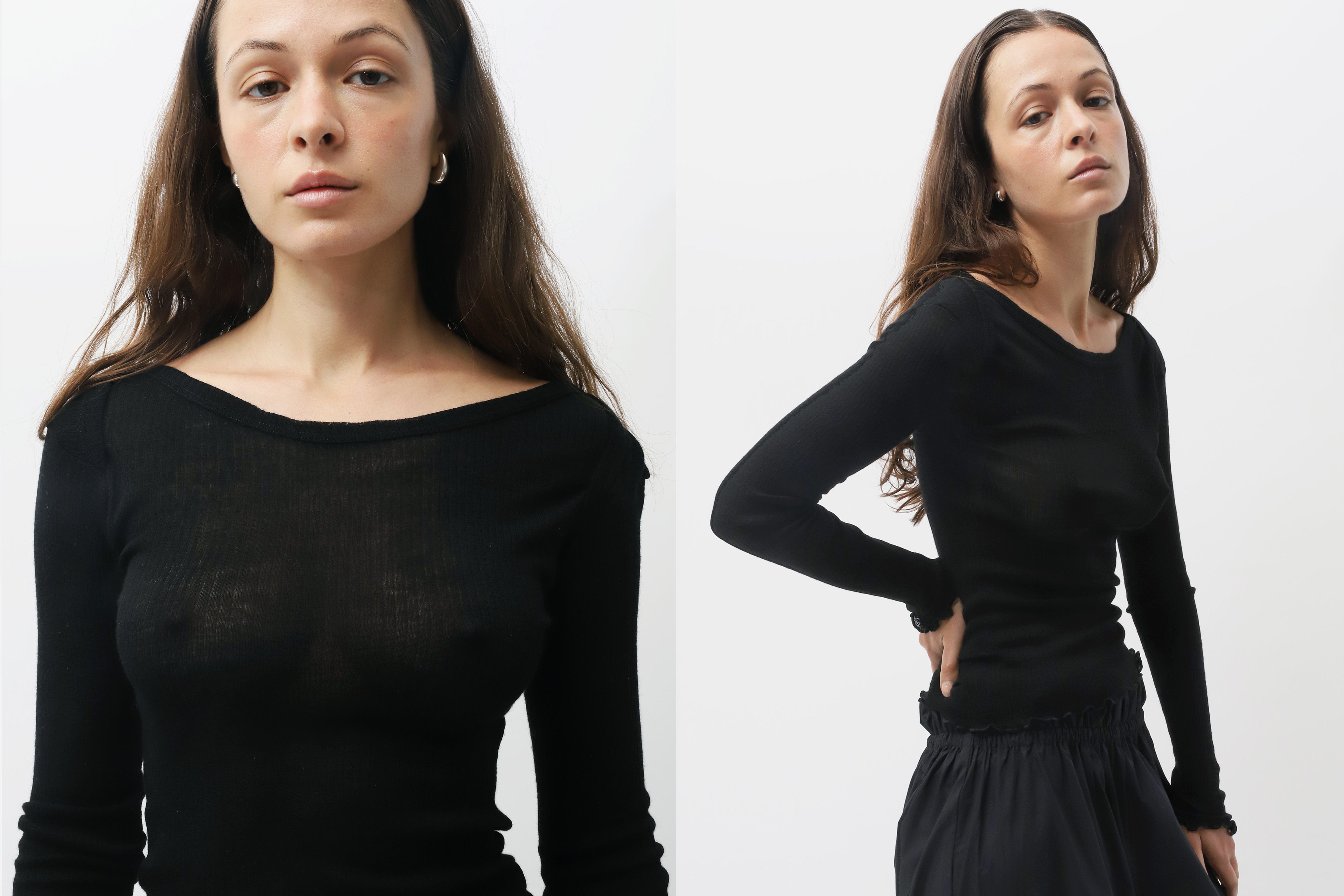 Maimoun Baserange Black Disc Long Sleeve Top