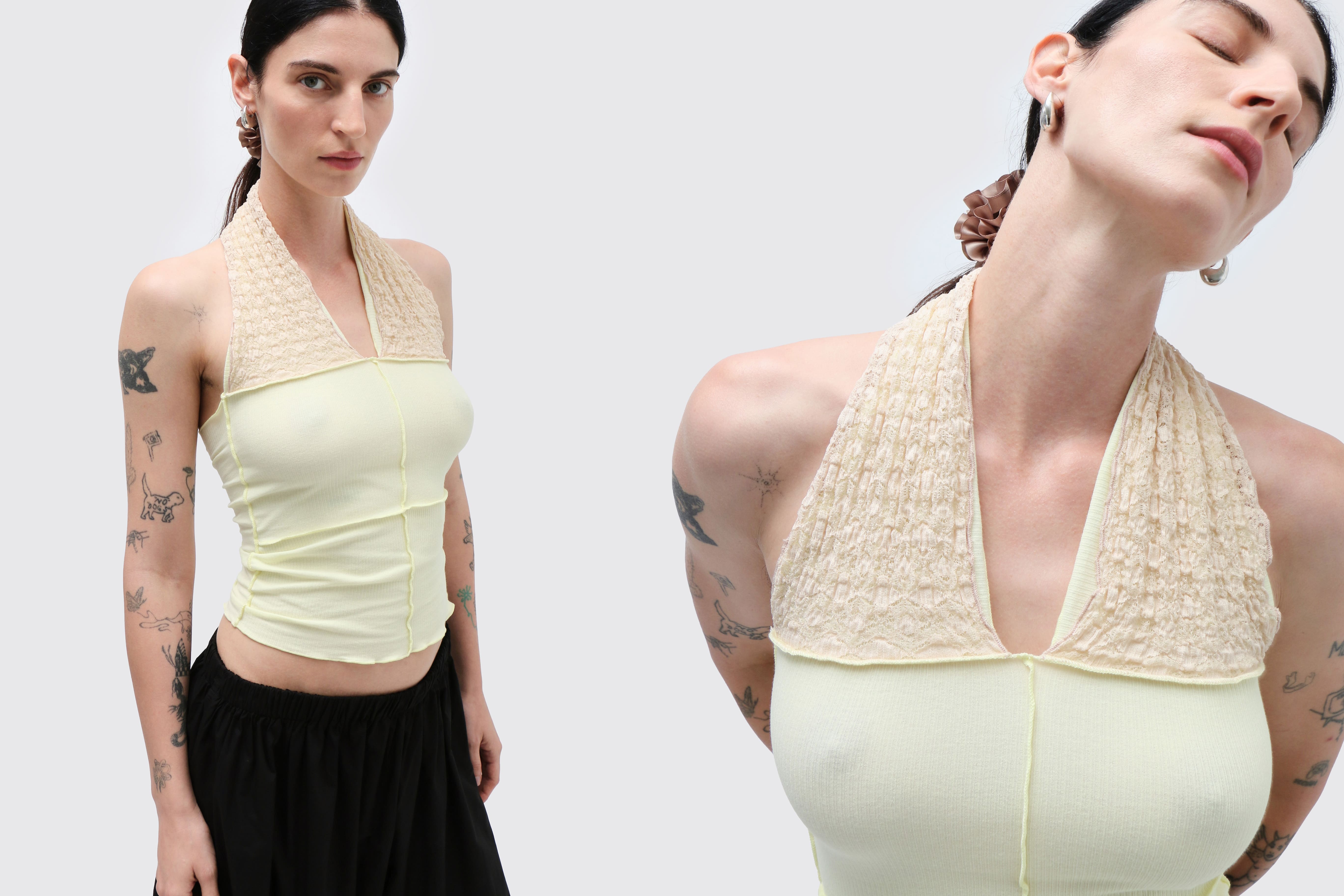 Maimoun Baserange Lime Husk Top