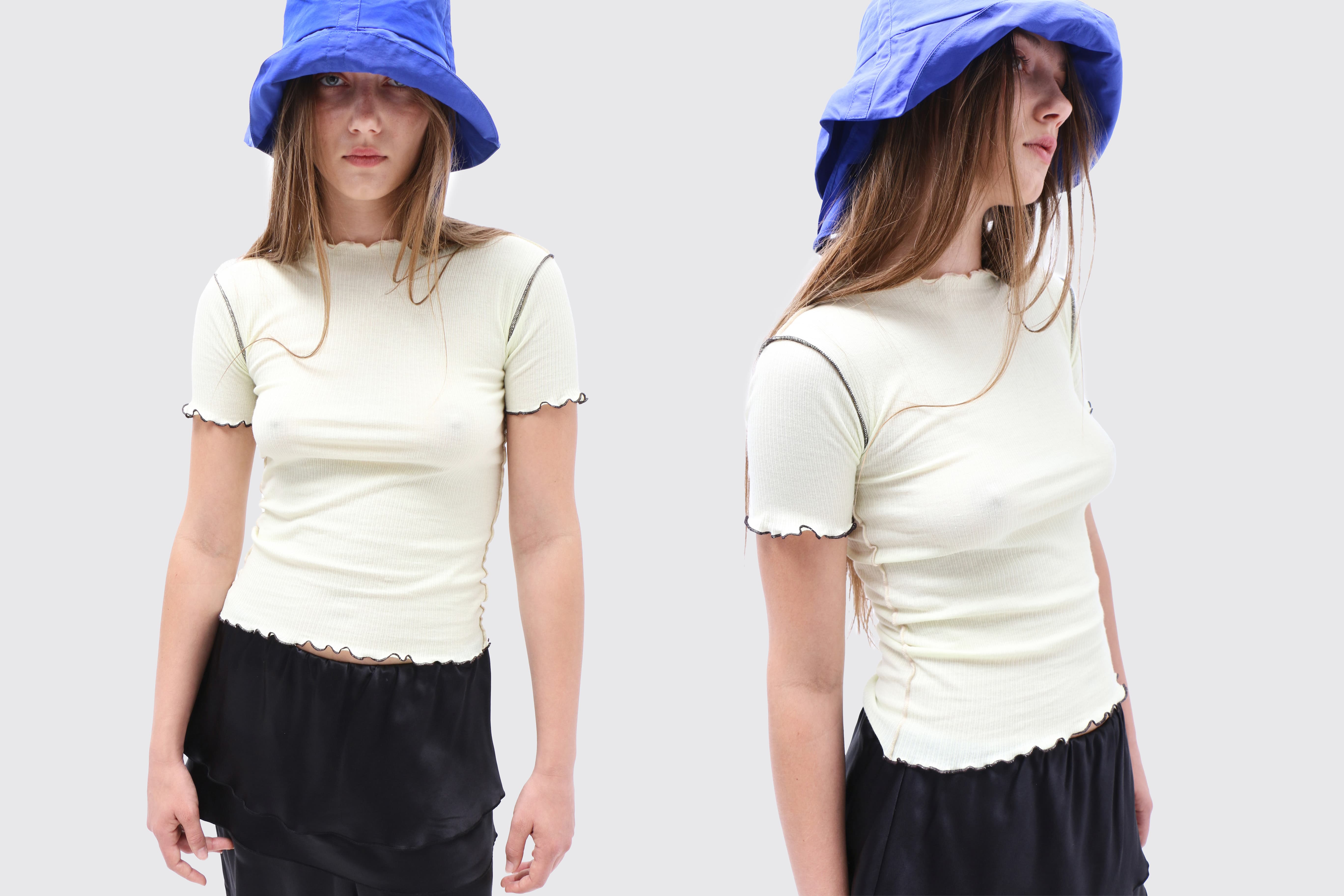 Maimoun Baserange Lime Vein Tee