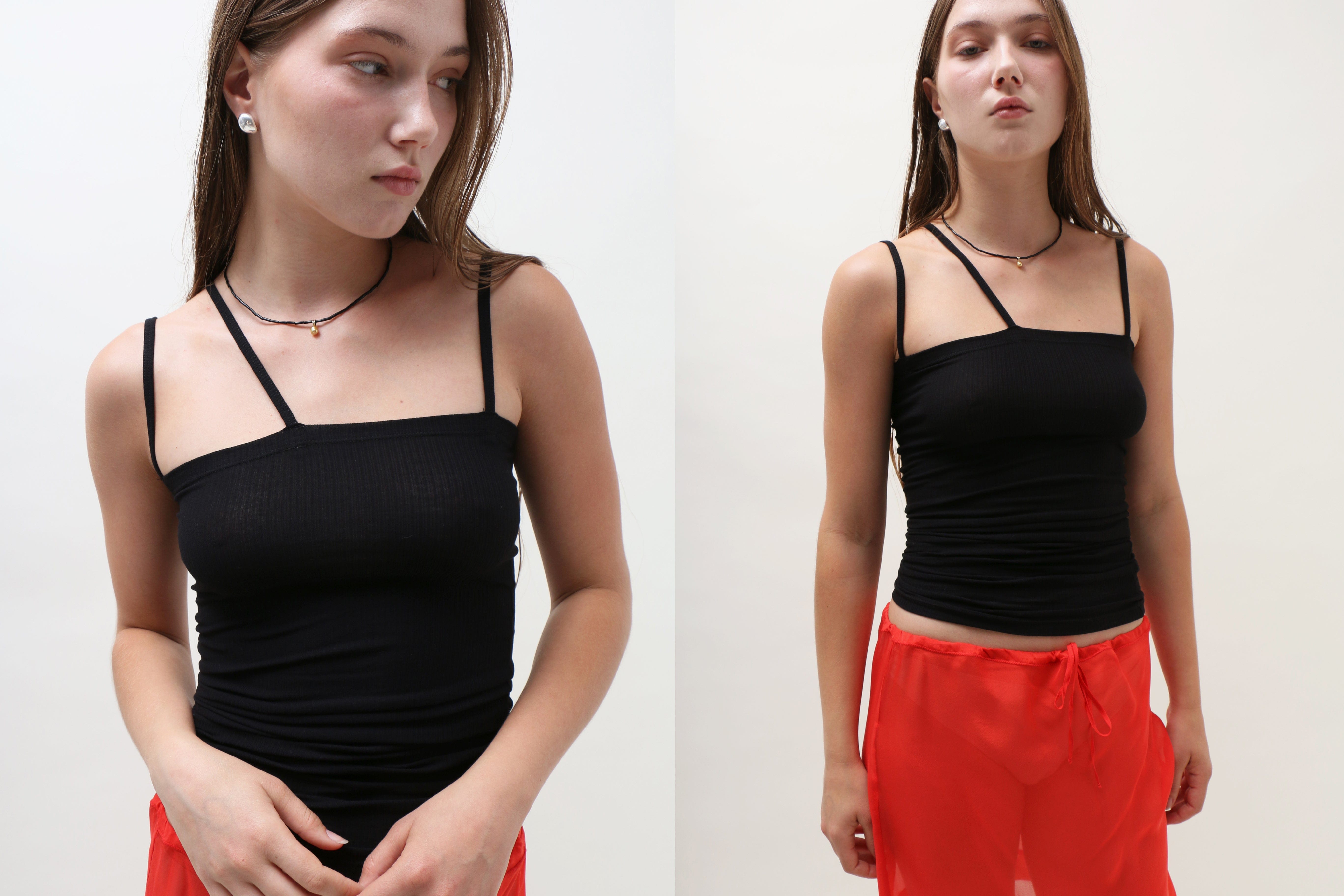 Baserange Nida Tank キャミソール Nida Tank in Assortment | Fine organic cotton rib | en