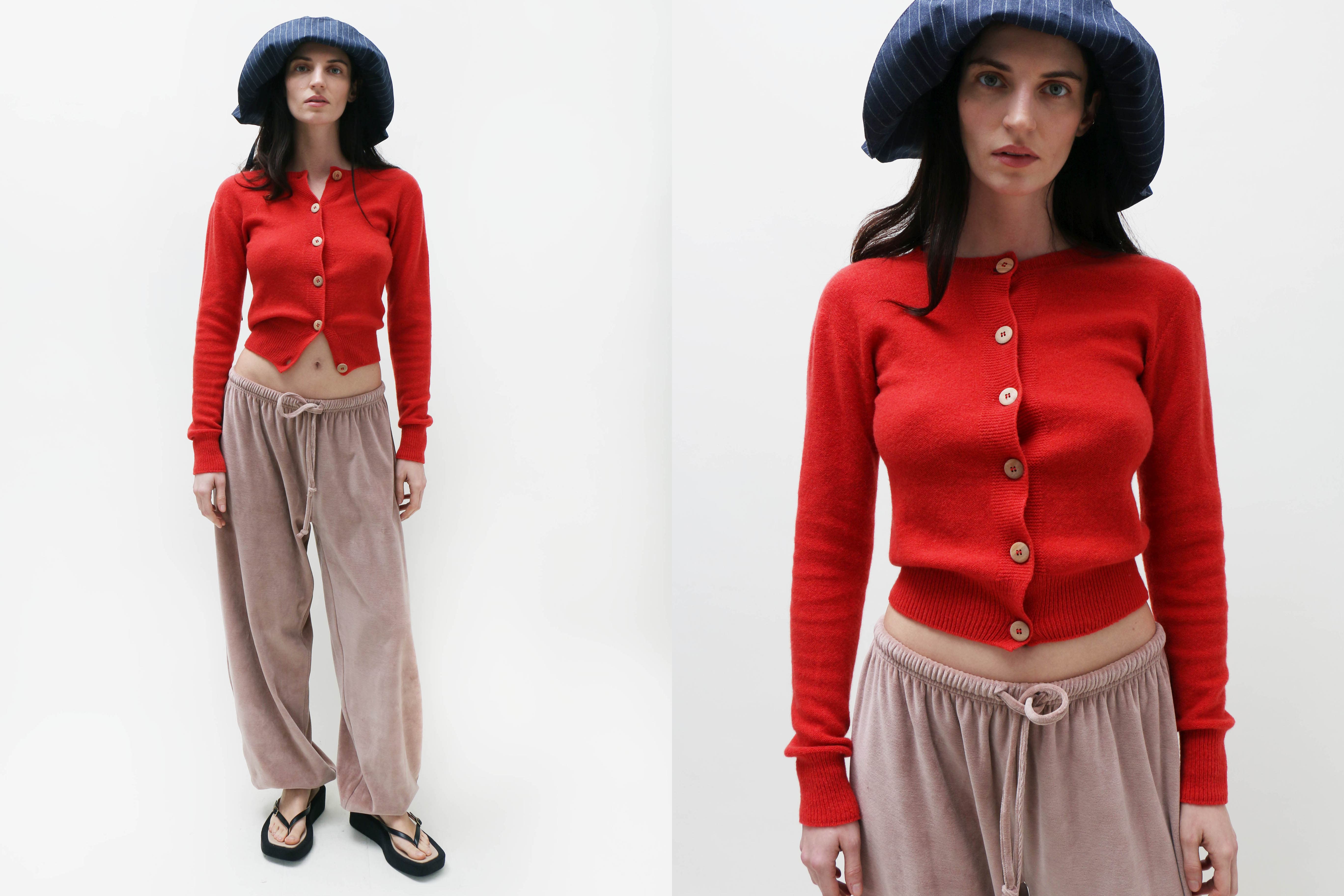 Maimoun Baserange Red Tier Cardigan