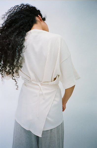 baserange shaw tee 半袖　オフホワイト　M  レアサイズ Shaw Tee Shirt in Assortment | Organic cotton fleece | en